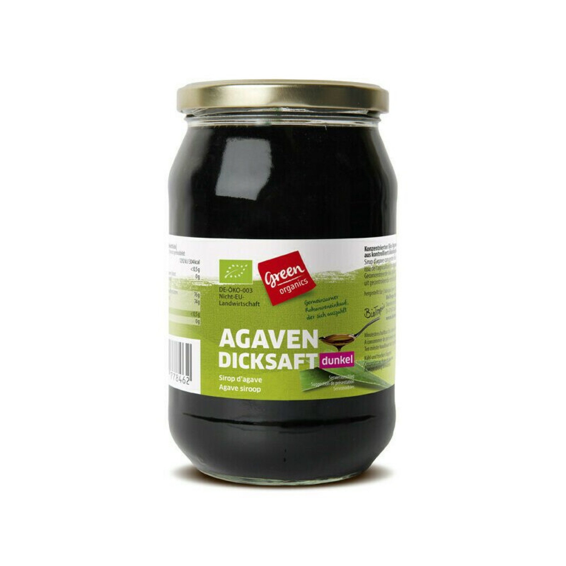 Sirop de agave dark bio 1kg Green Organics