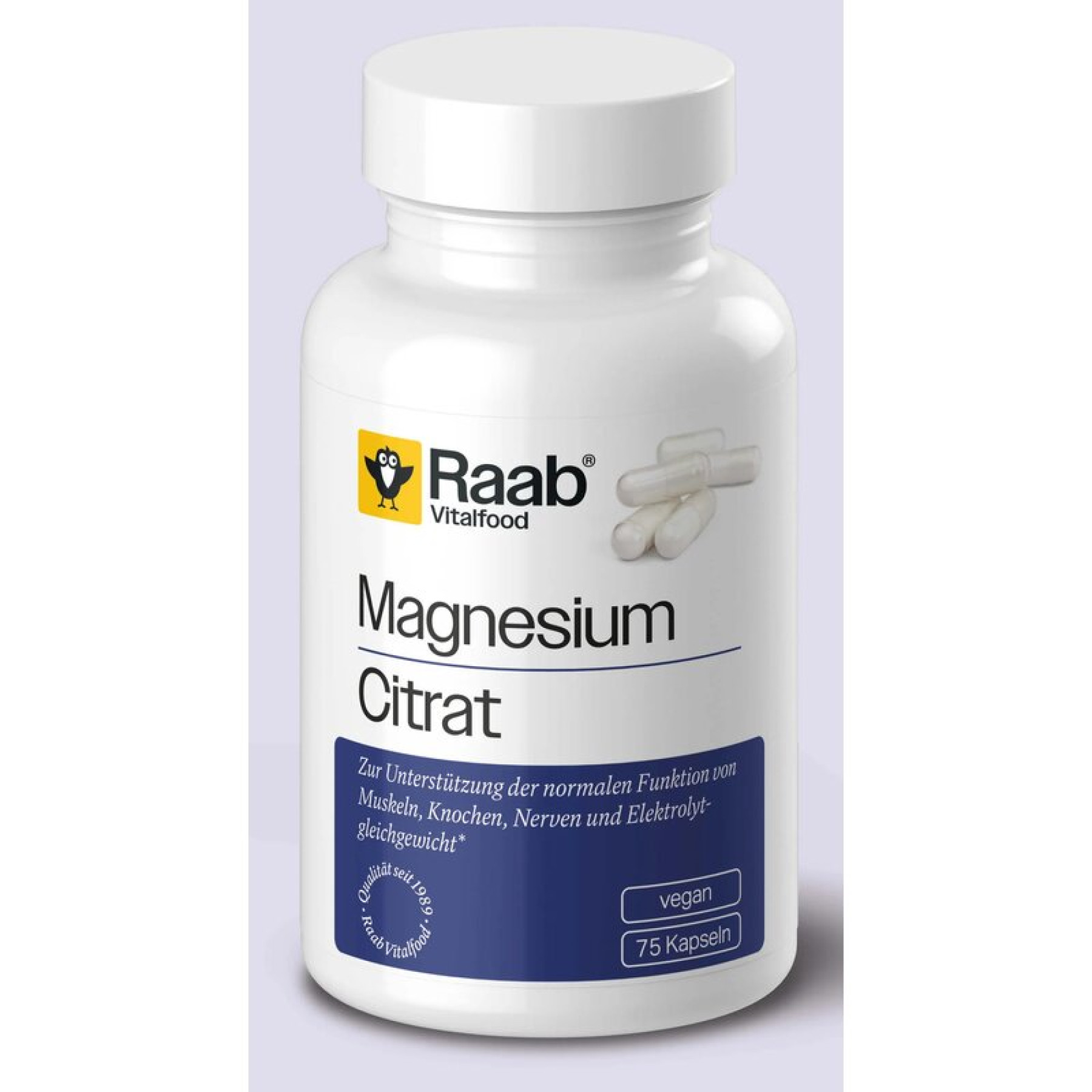 Citrat de magneziu 840mg 75 capsule 63g Raab