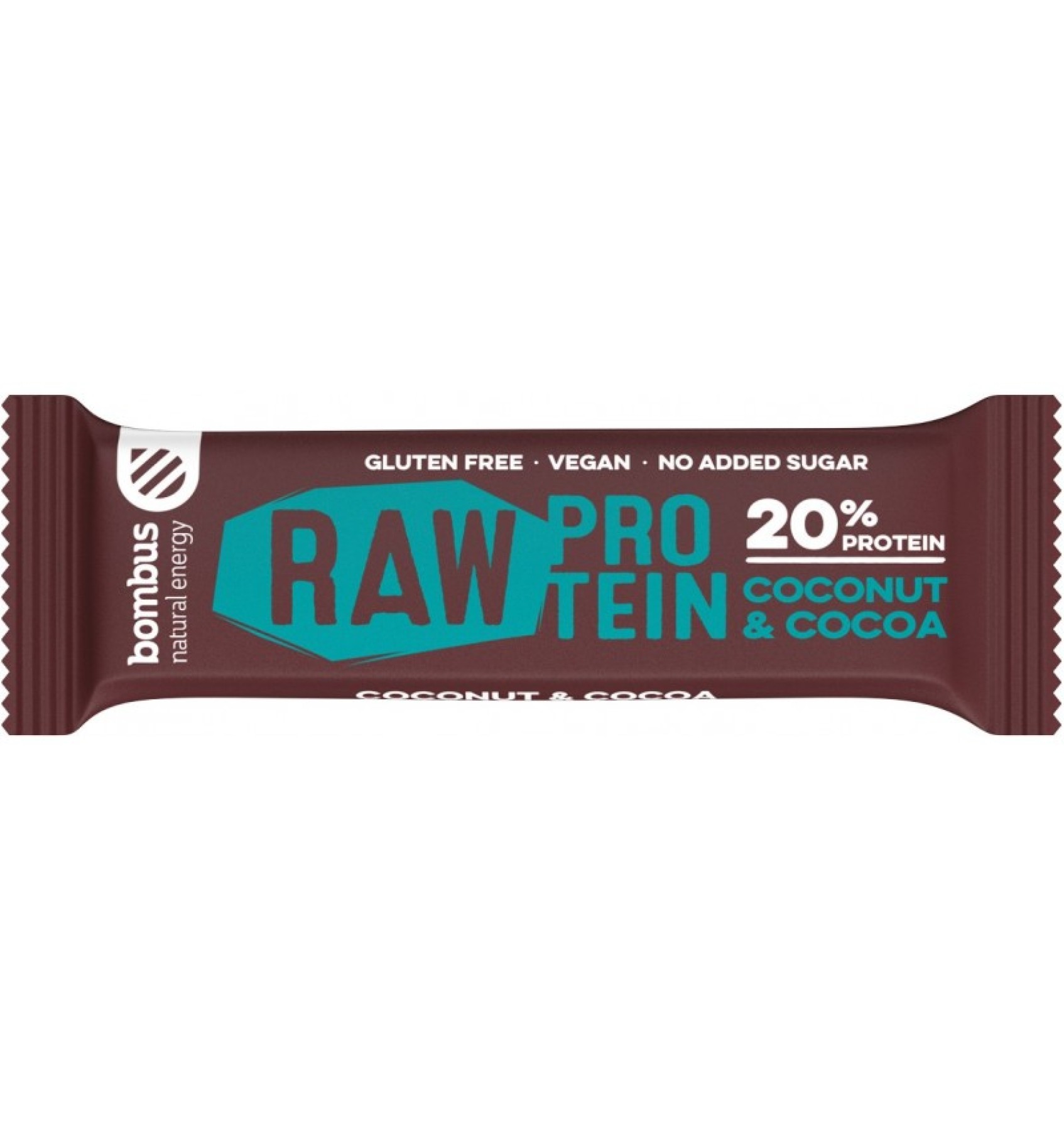 Baton proteic cu nuca de cocos si cacao, 20% proteine, 50g