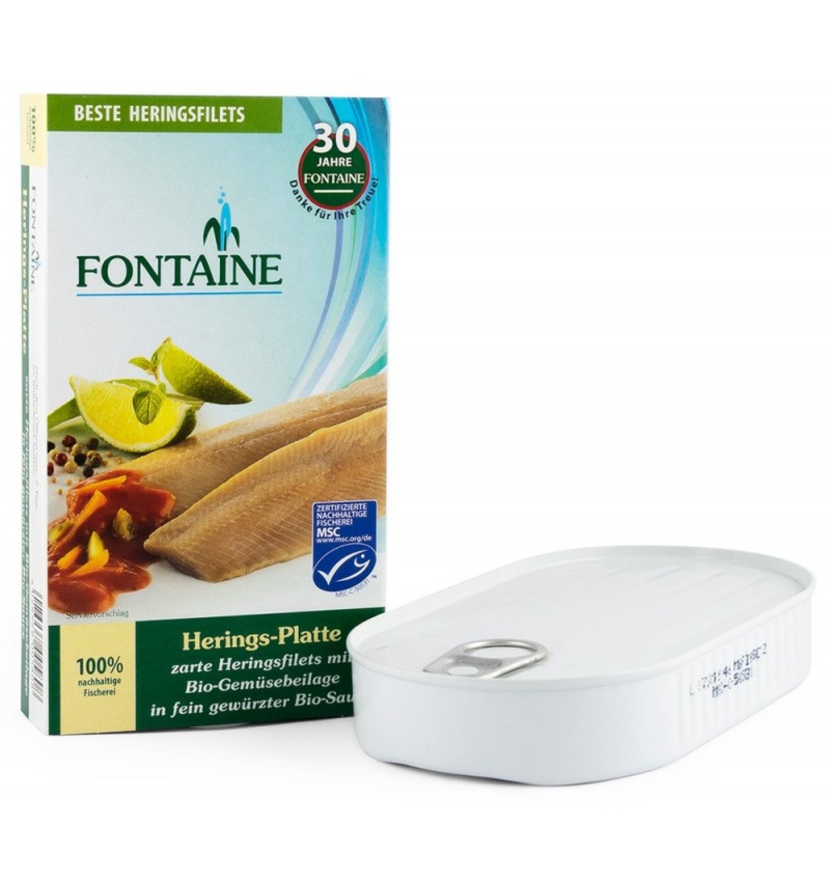 File de hering in sos bio usor picant cu legume - 200 g