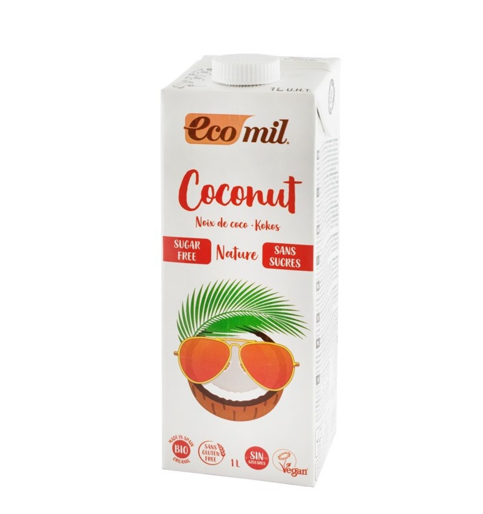 Bautura vegetala Bio de cocos, fara zahar, 1L