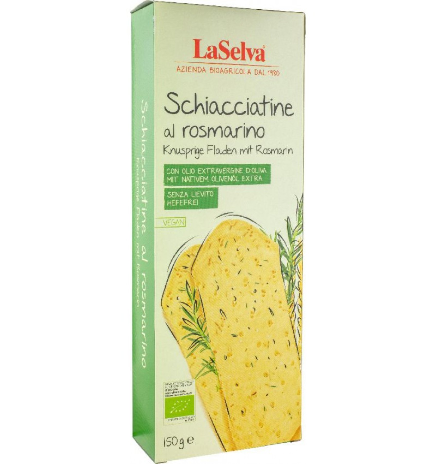ECO/BIO Schiacciatine cu rozmarin 150gr