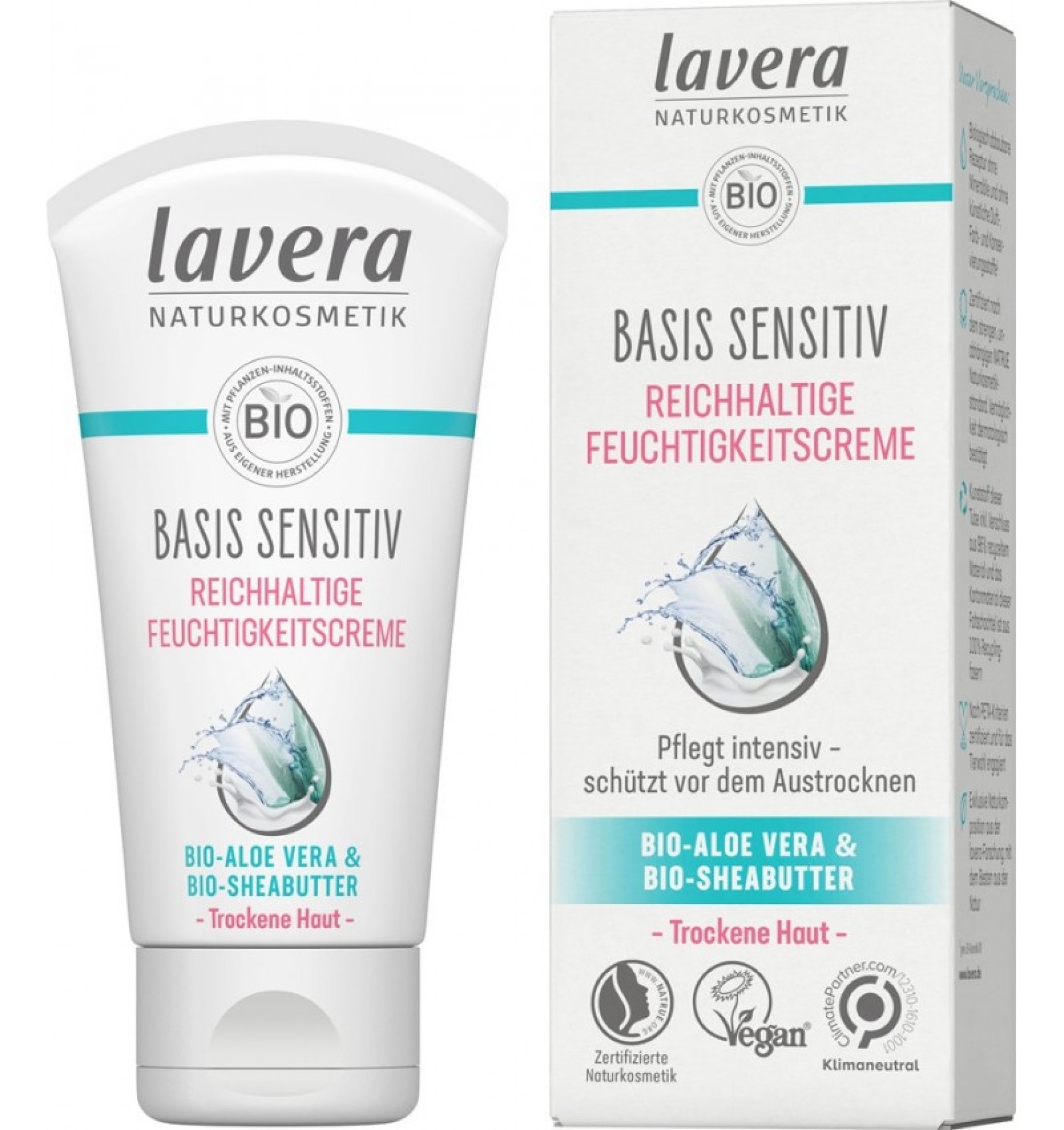 Crema hidratanta bio Basis Sensitiv cu aloe vera si unt de shea, 50 ml