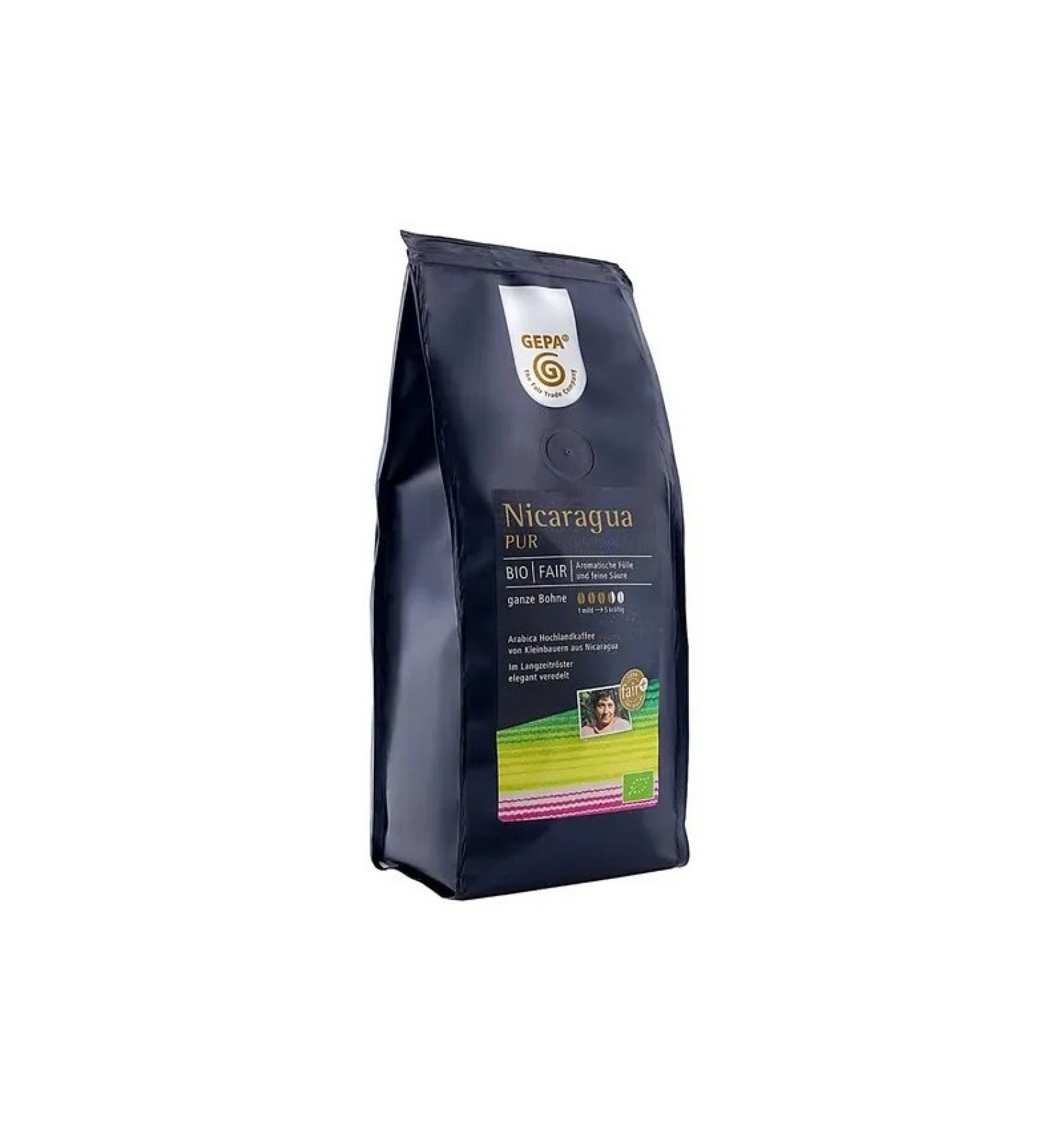 Cafea bio boabe Nicaragua Pur, 250 g