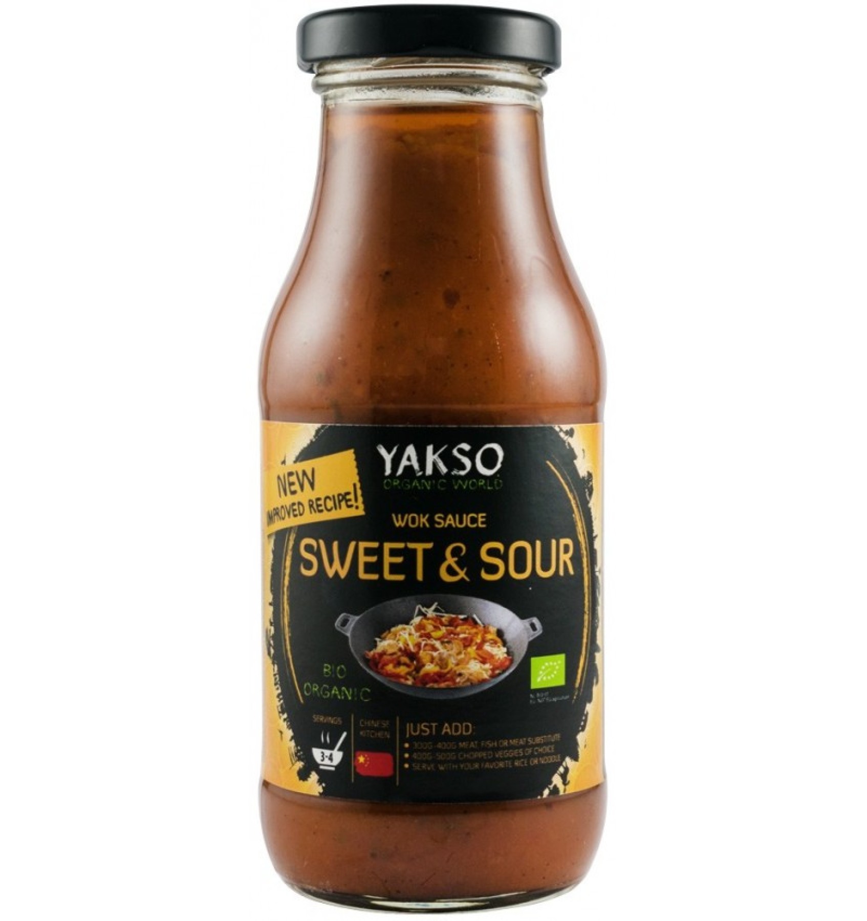 Sos bio pentru wok, dulce-acrisor, 240ml