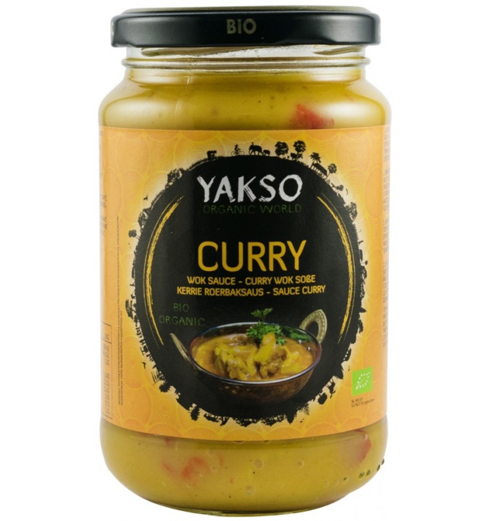 Sos bio de curry pentru wok, 350g