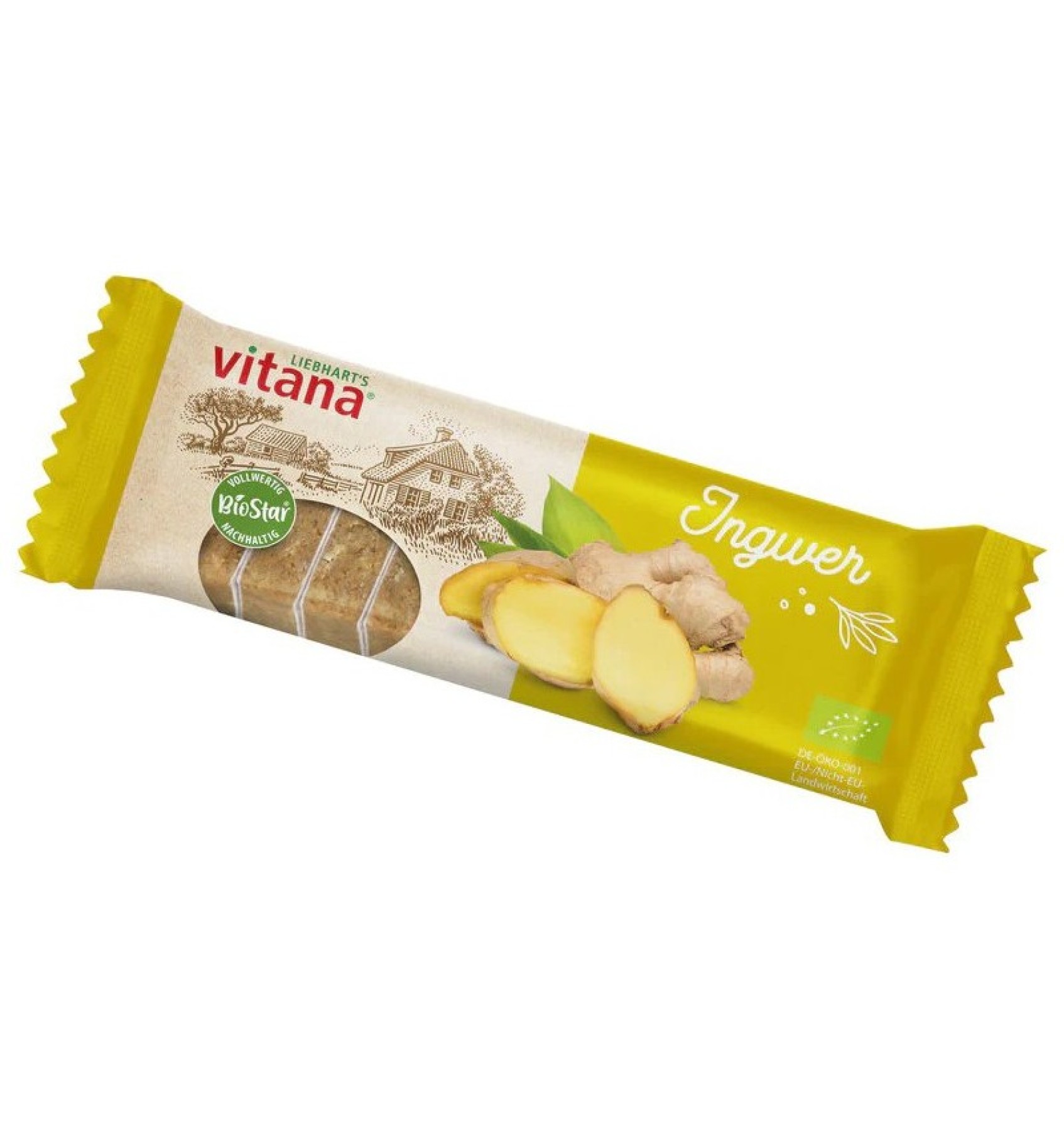 ECO/BIO Baton Bio cu ghimbir, 60 g, portionat