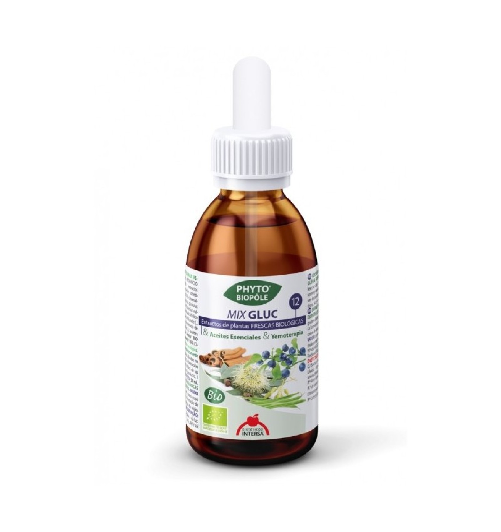 MIX BIO 12 DIN PLANTE, METABOLISMUL GLUCOZEI-DIABET, 50 ML Phyto-Biopôle