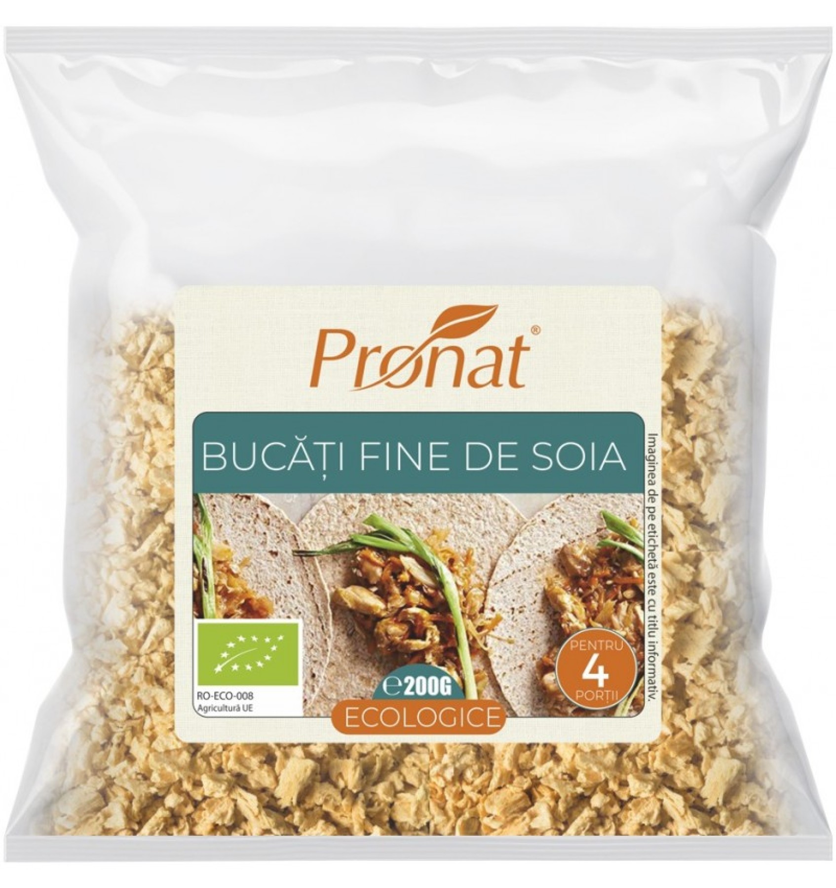 Bucati fine de soia BIO, 200g Proteina Vegetala Texturata TVP