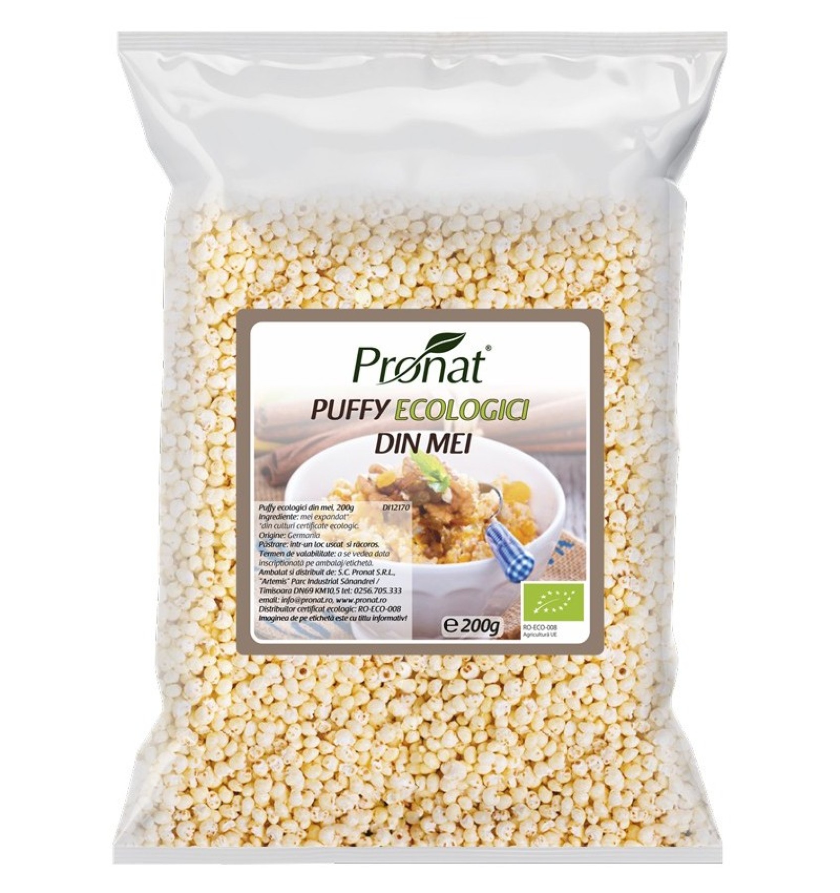 Puffy Bio din mei expandat natur, 200 g