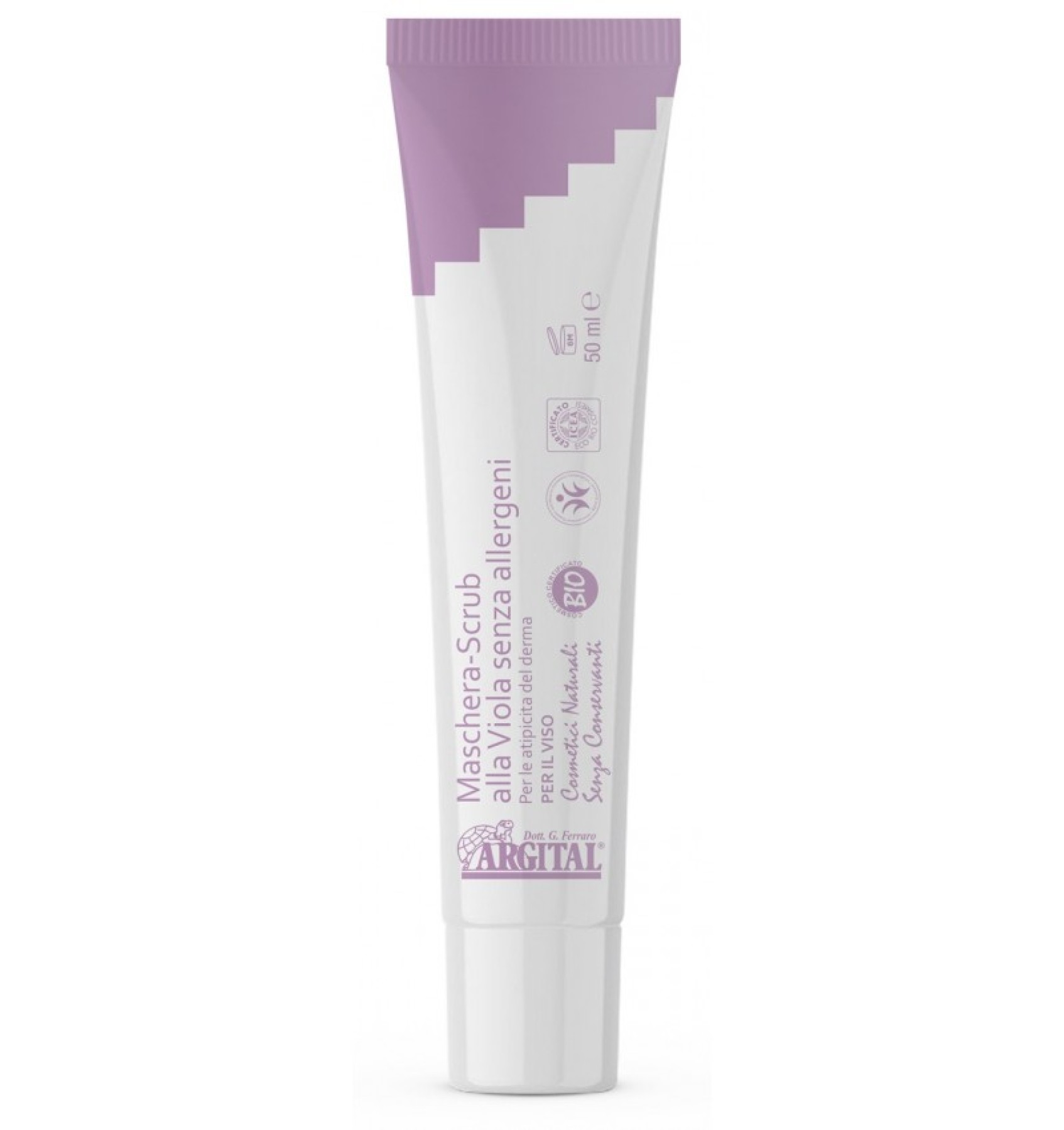 Crema exfolianta de violete non alergica, 75 ml