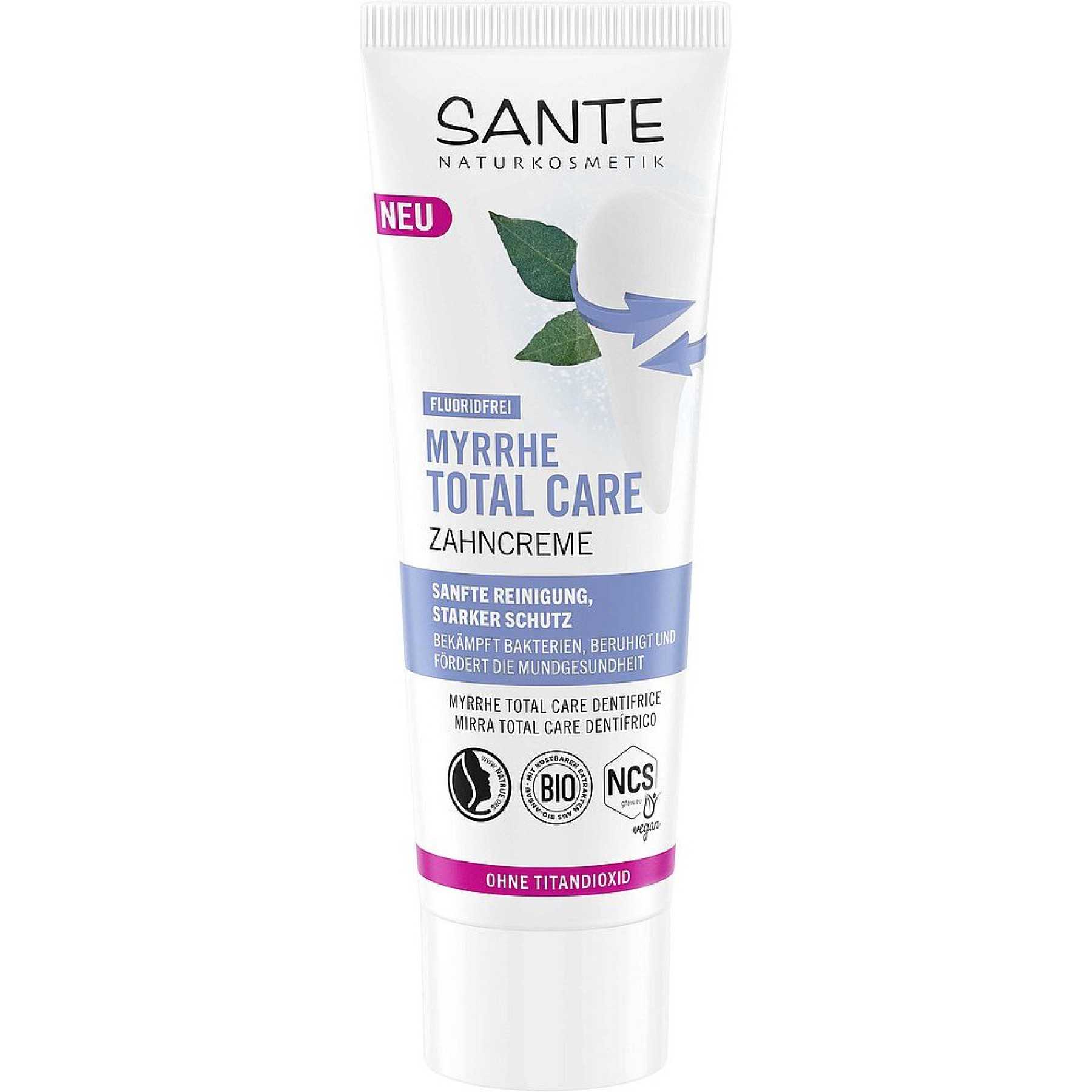 Pasta de dinti Total Care cu smirna fara fluor - 75 ml