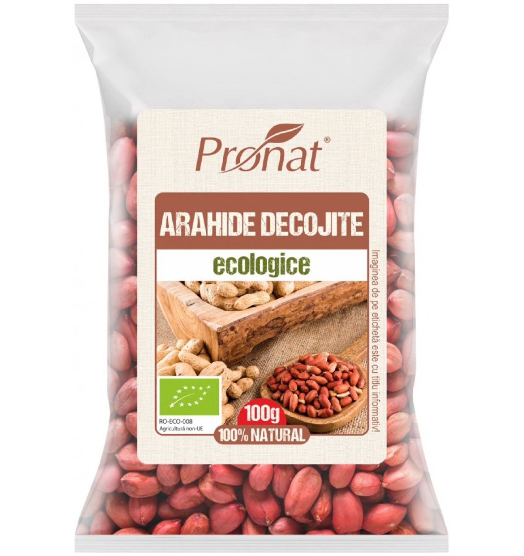 Arahide bio decojite, 100g