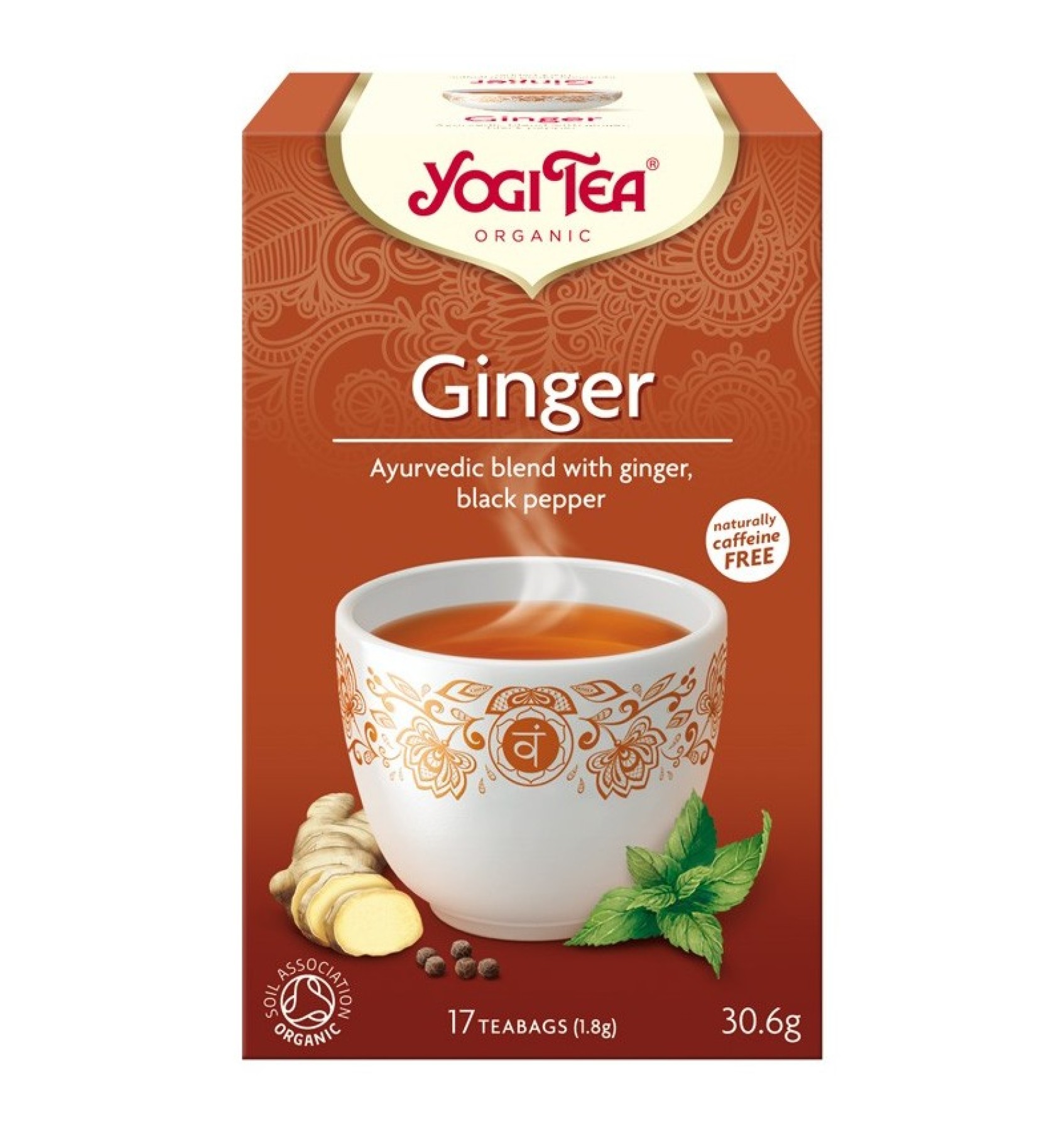 Ceai Bio de Ghimbir, 17 pliculete 30.6gr Yogi