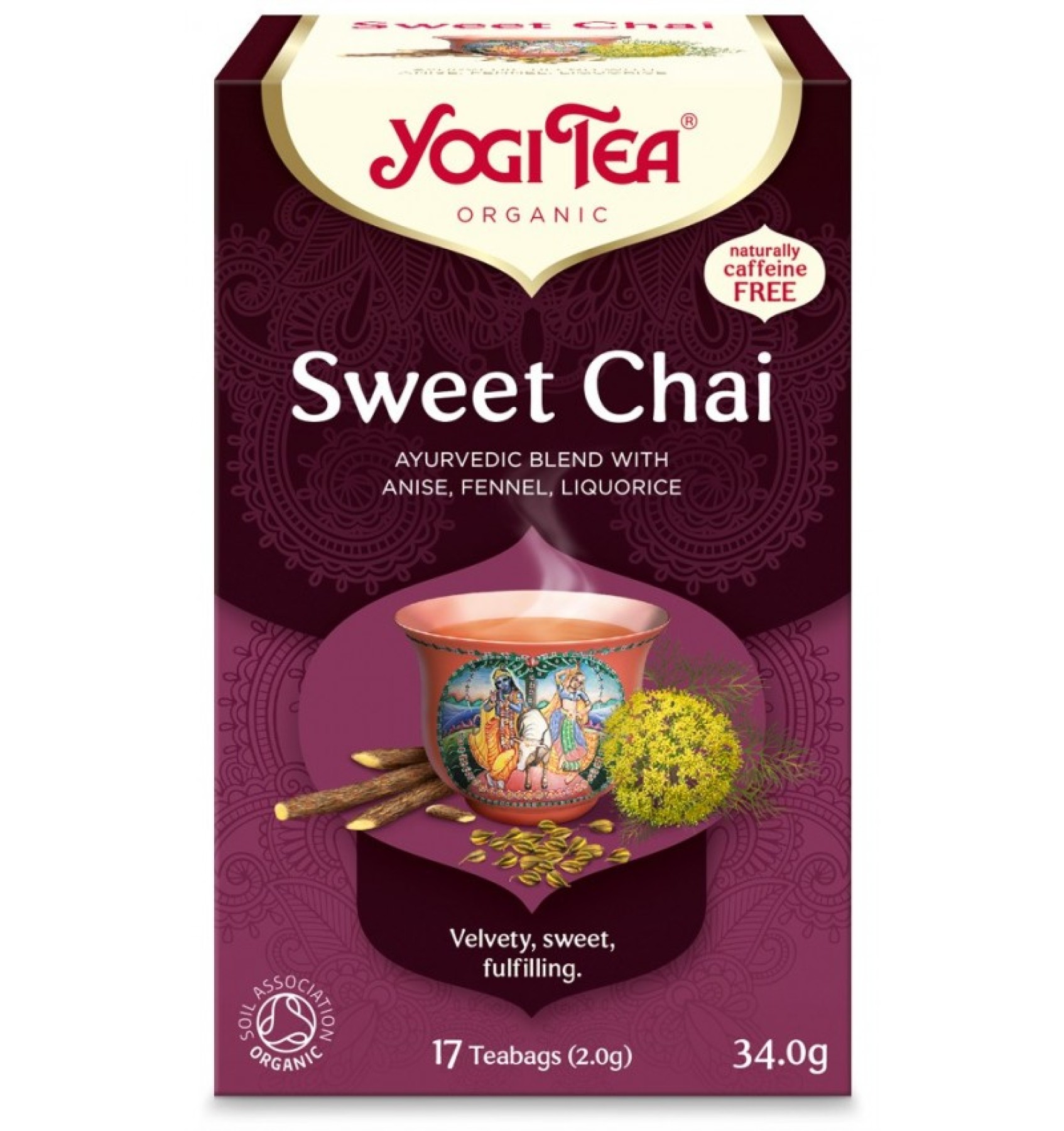 Ceai Bio DULCE, 17 pliculete 30.6g Yogi