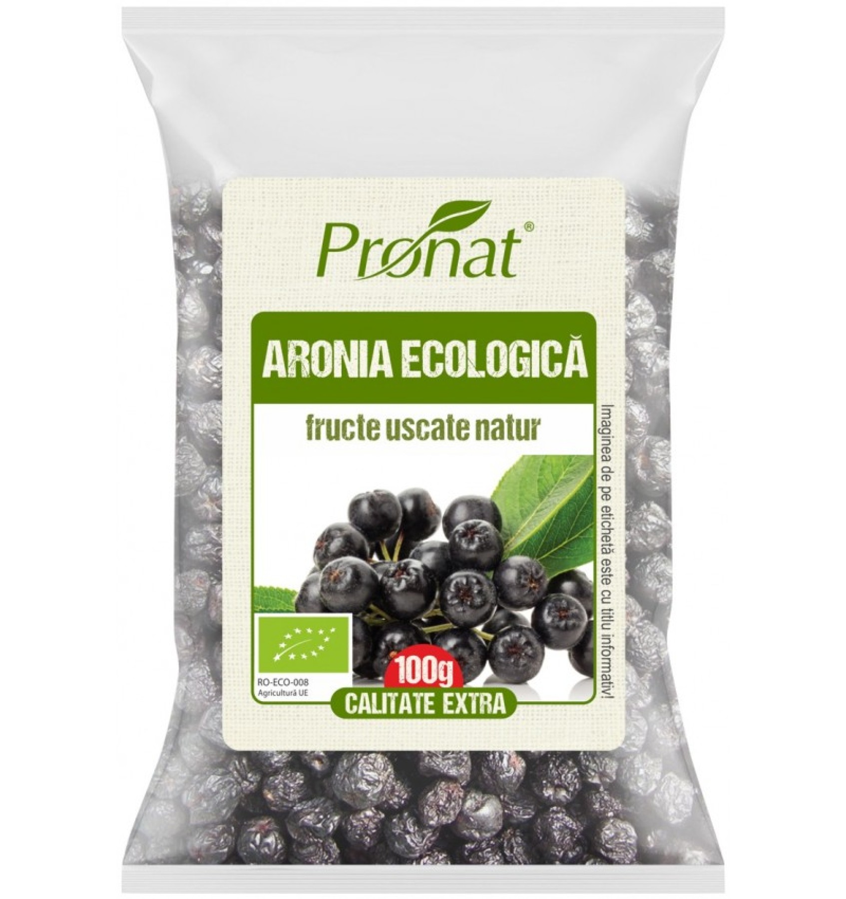 Fructe Bio de aronia uscate, 100 gr