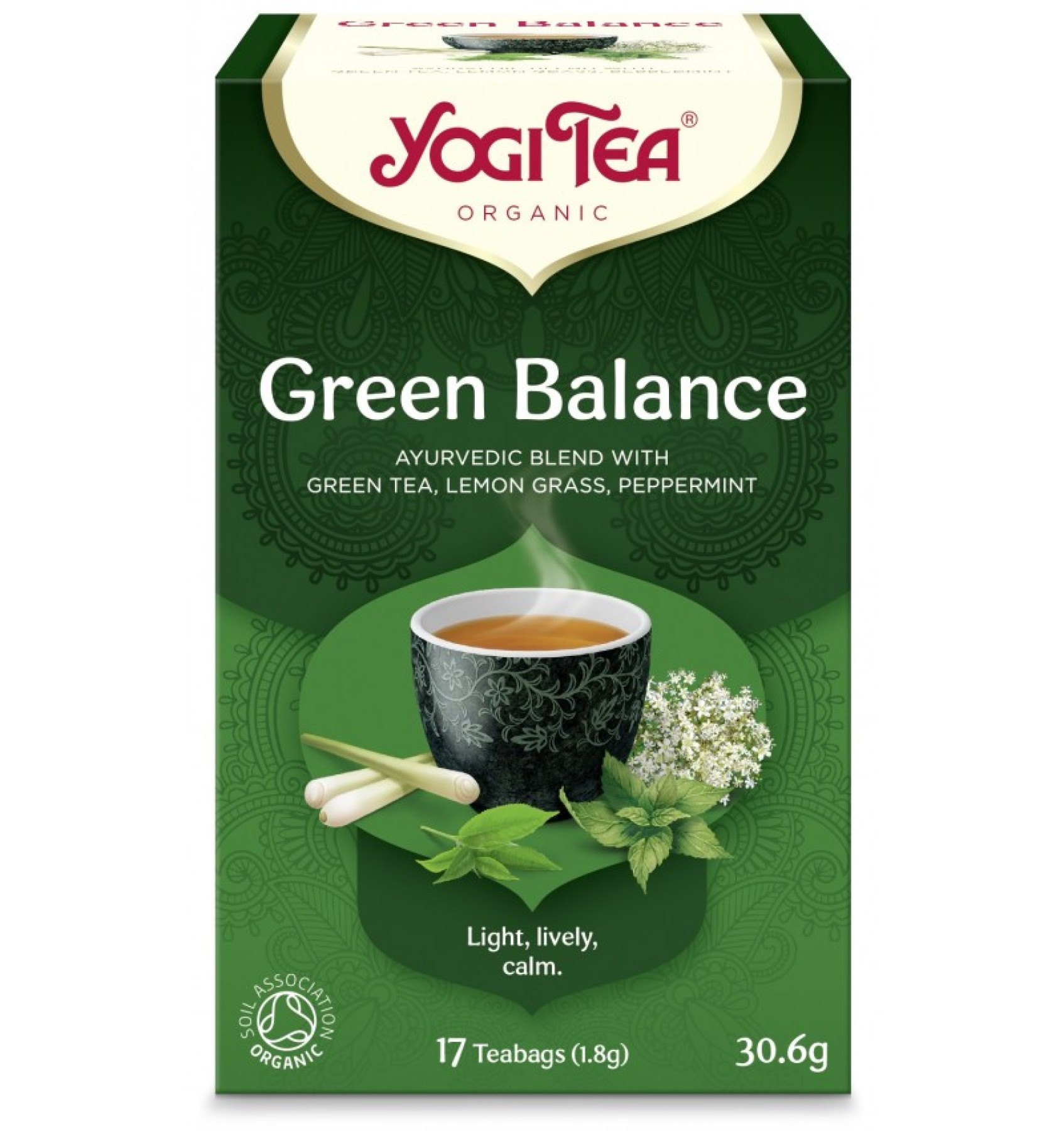 Ceai Bio ECHILIBRU VERDE, 17 pliculete 30.6g Yogi