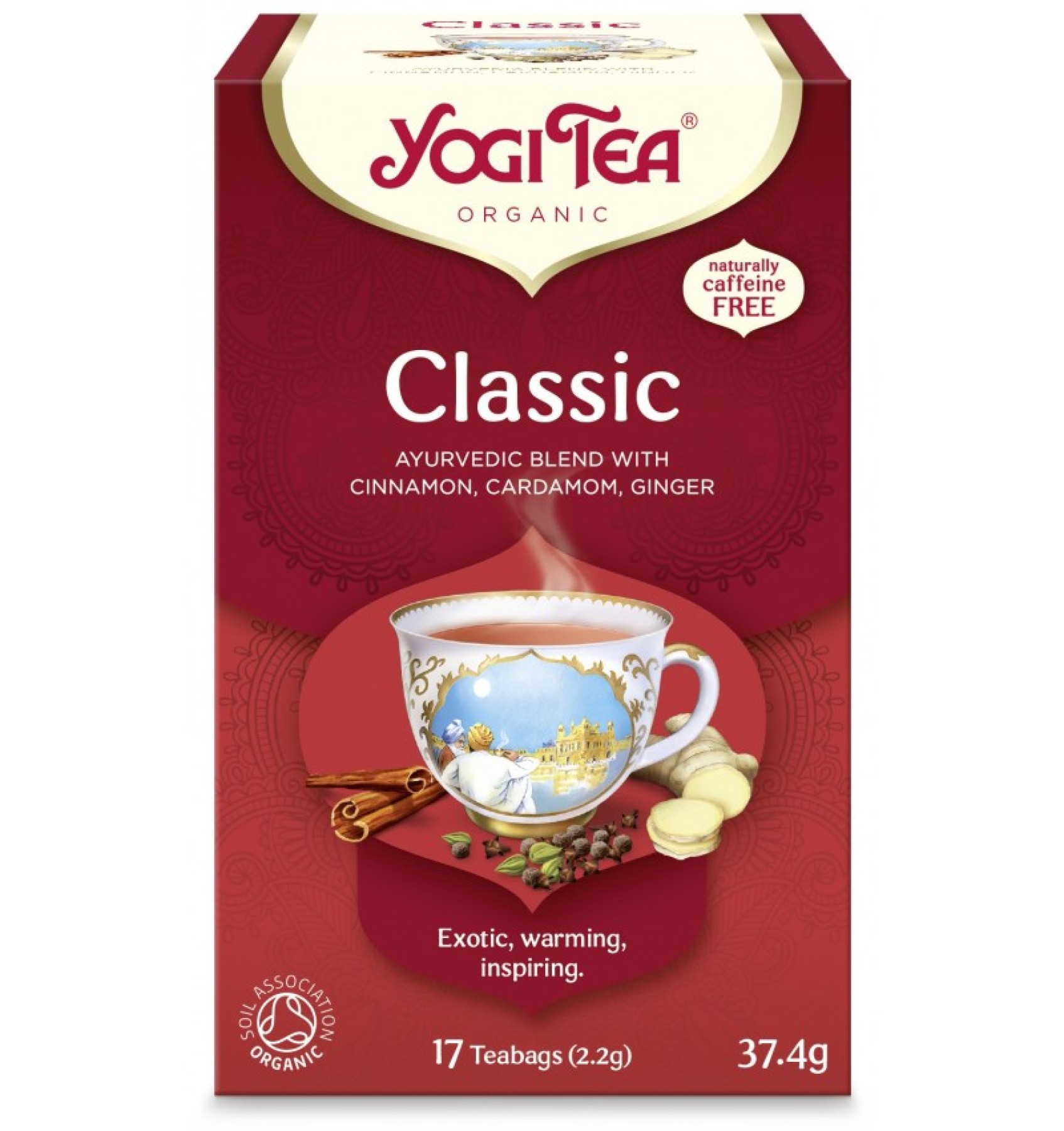 Ceai bio classic, 17 pliculete 37.4g yogi