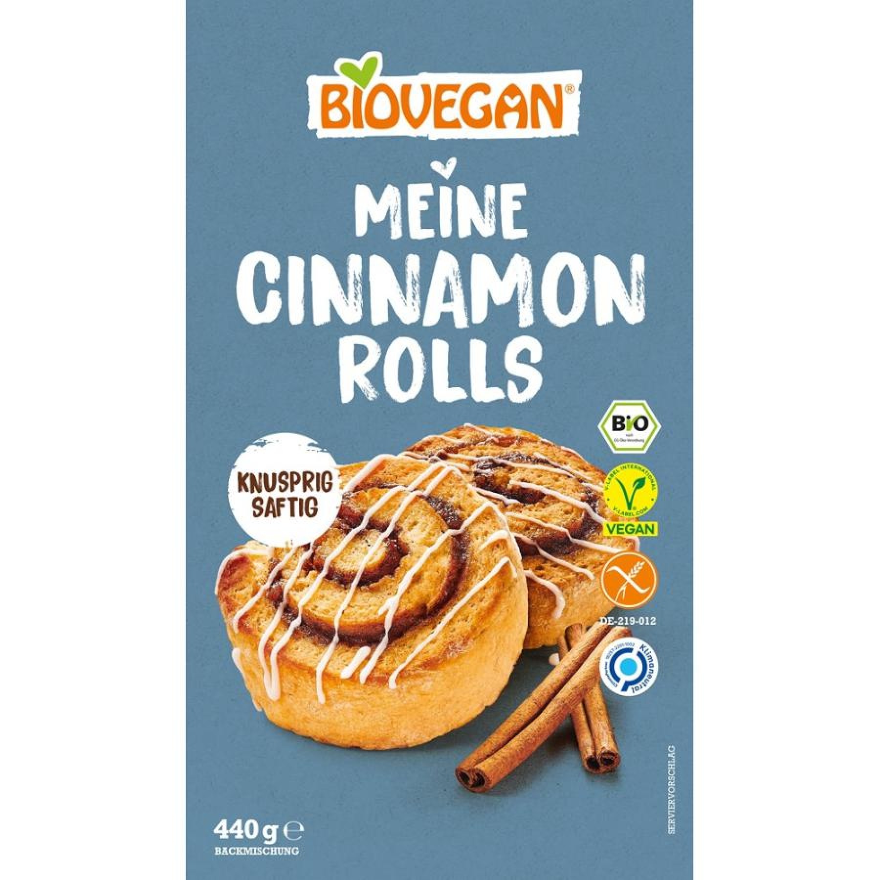 Mix pentru rulouri cu scortisoara fara gluten, eco - 440 g