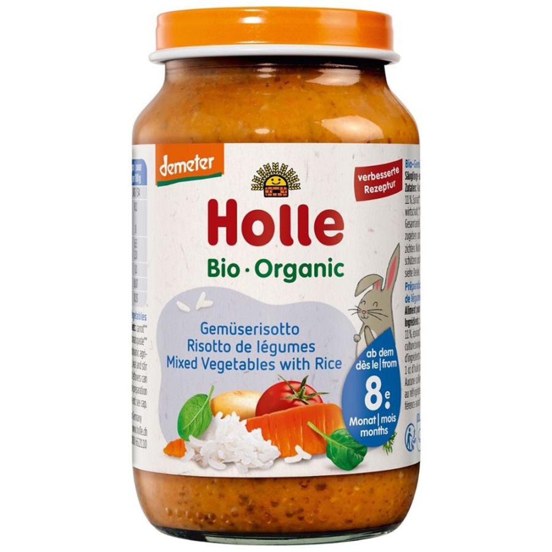 Risotto cu legume pentru copii 8 luni, eco - 220 g