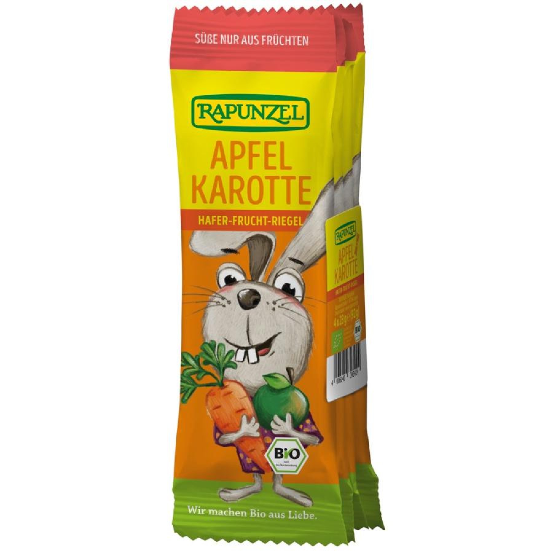 Baton cu ovaz mere si morcovi pentru copii 3 ani 4x23g, eco - 92 g