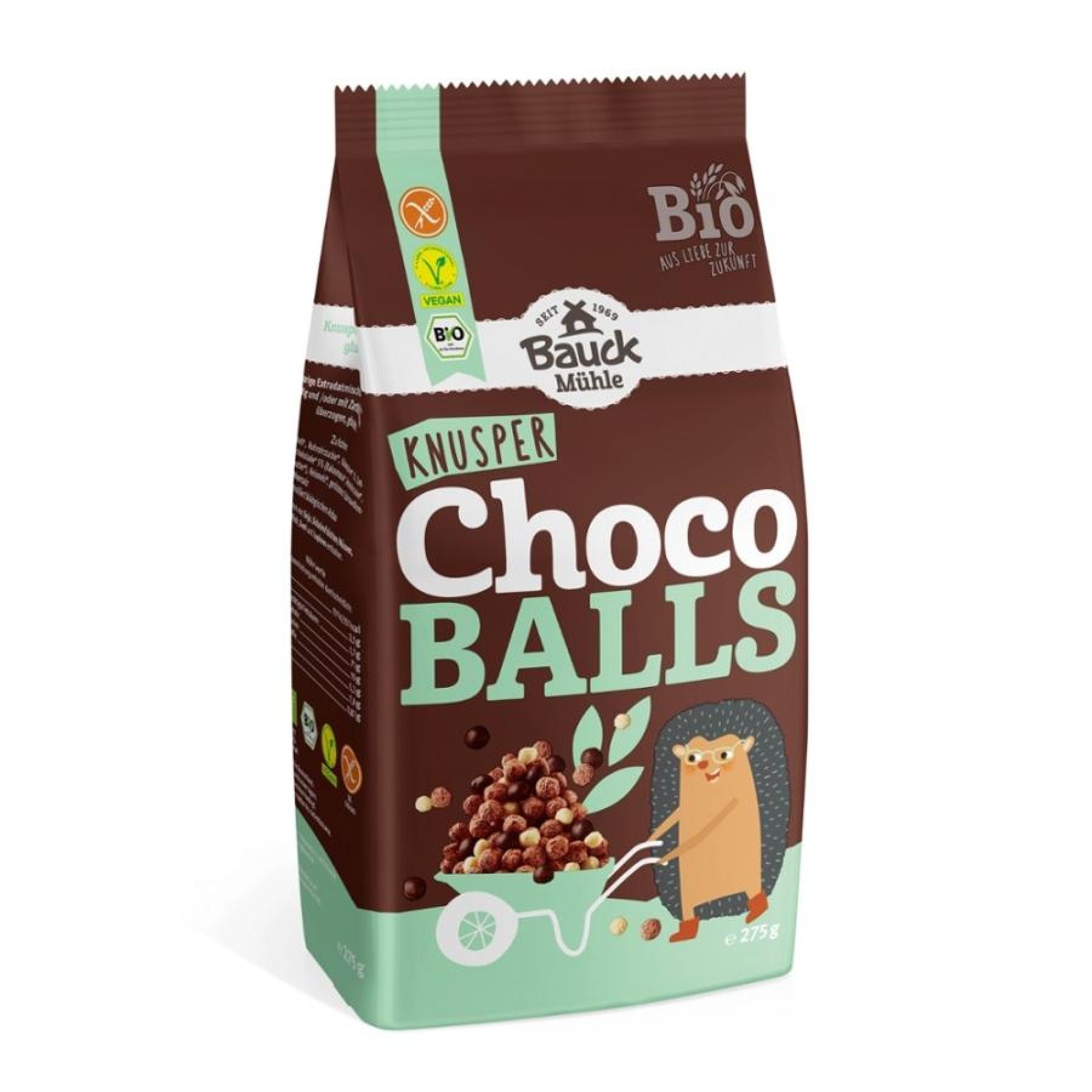 Bilute crocante cu ciocolata fara gluten, eco - 275 g