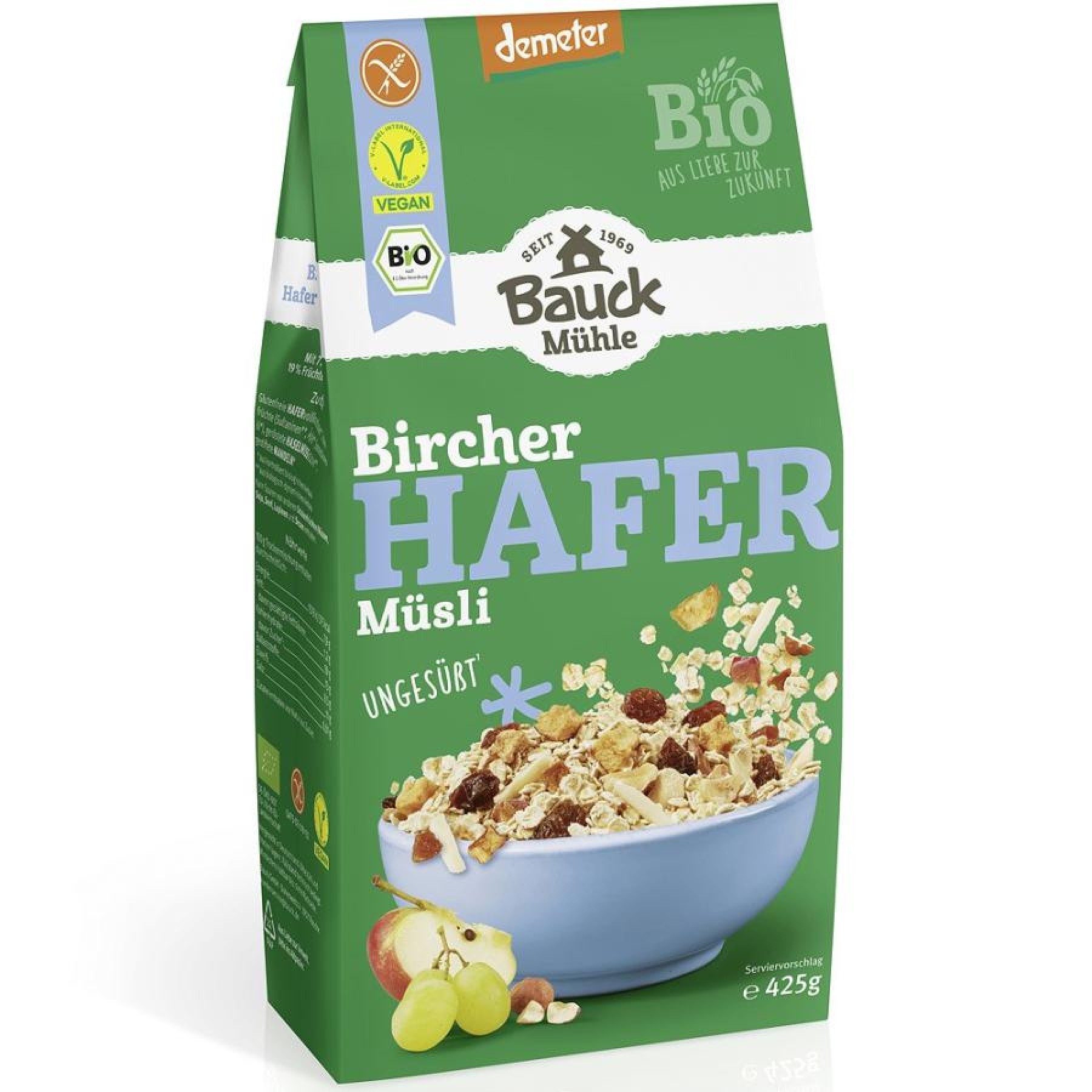 Musli Bircher fara gluten demeter, eco - 425 g