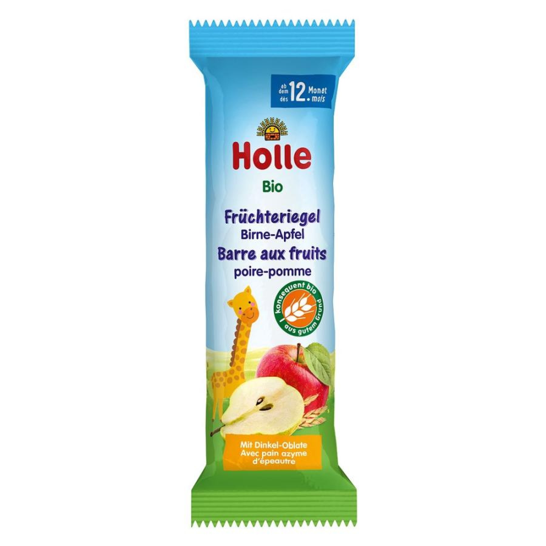 Baton bio cu pere si mere pentru copii 12 luni - 25 g