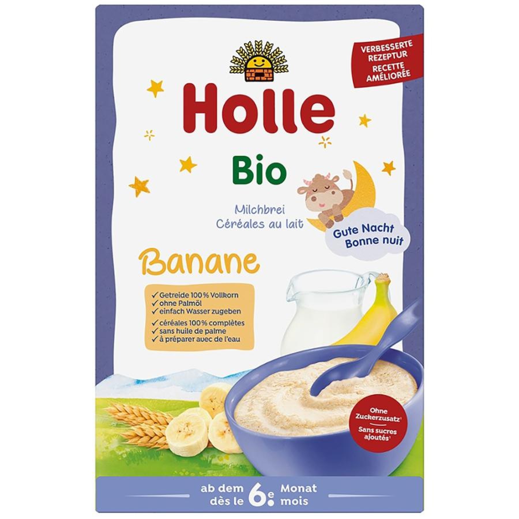 Terci cu lapte si banane pentru copii 6 luni, eco - 250 g