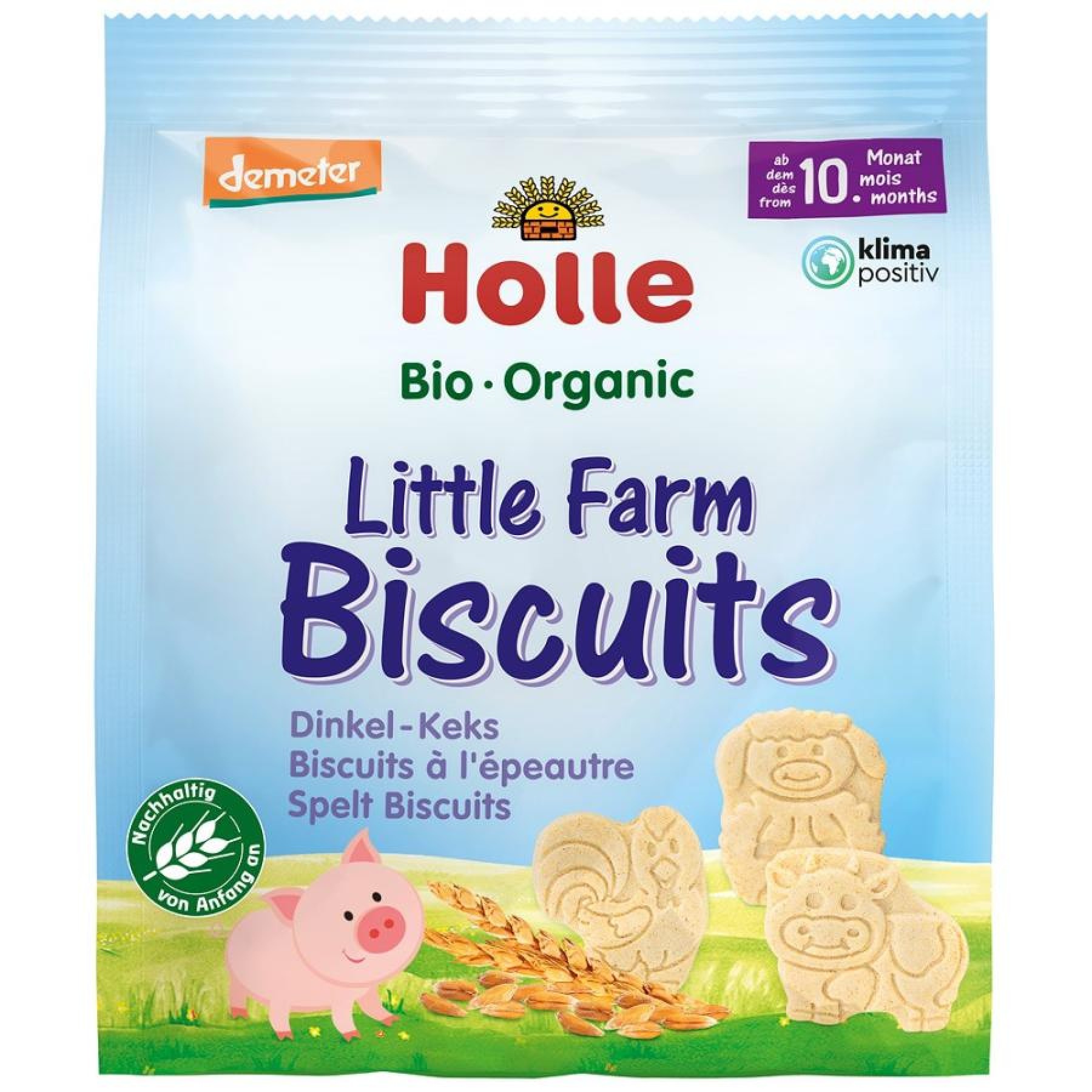 Biscuiti din spelta mica ferma pentru copii 10 luni, eco - 100 g