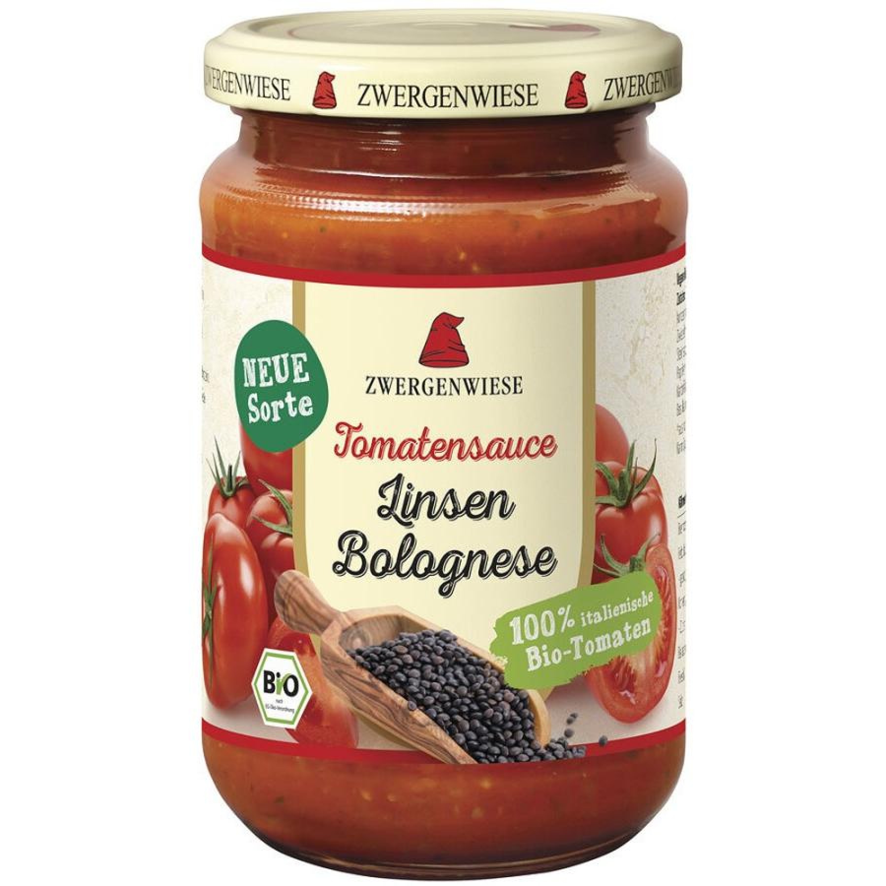 Sos Bolognese cu  tomate si linte , eco - 340 ml