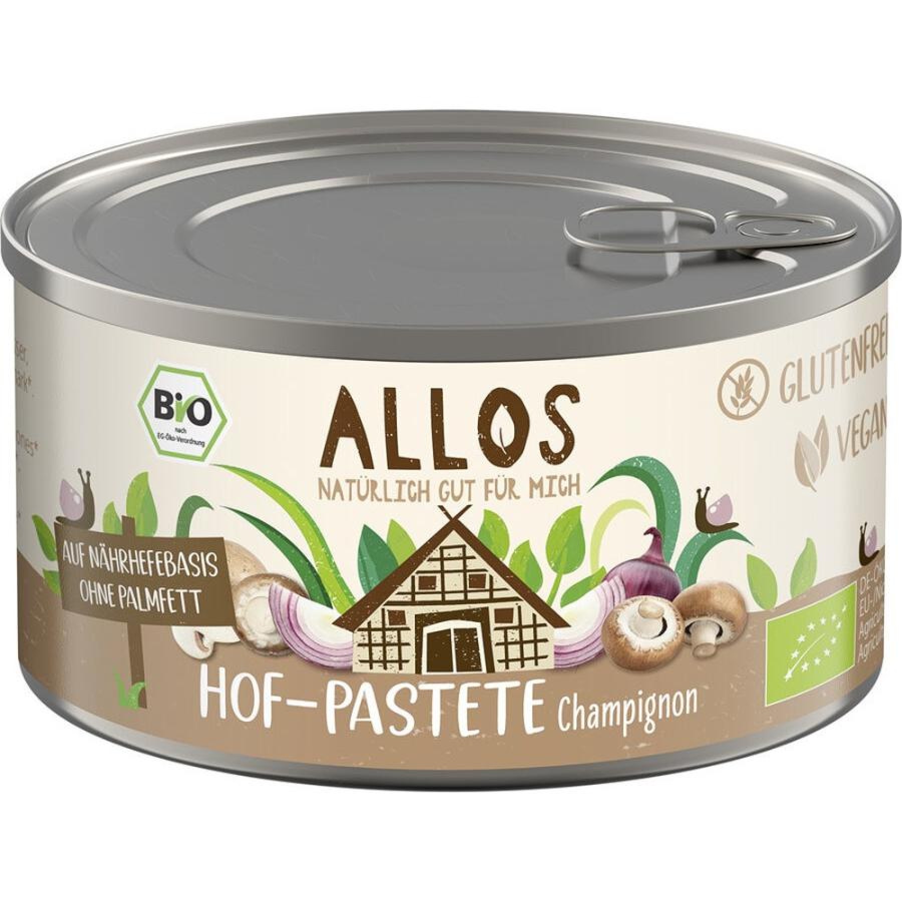 Pate vegetal cu ciuperci champignon fara gluten, eco - 125 g