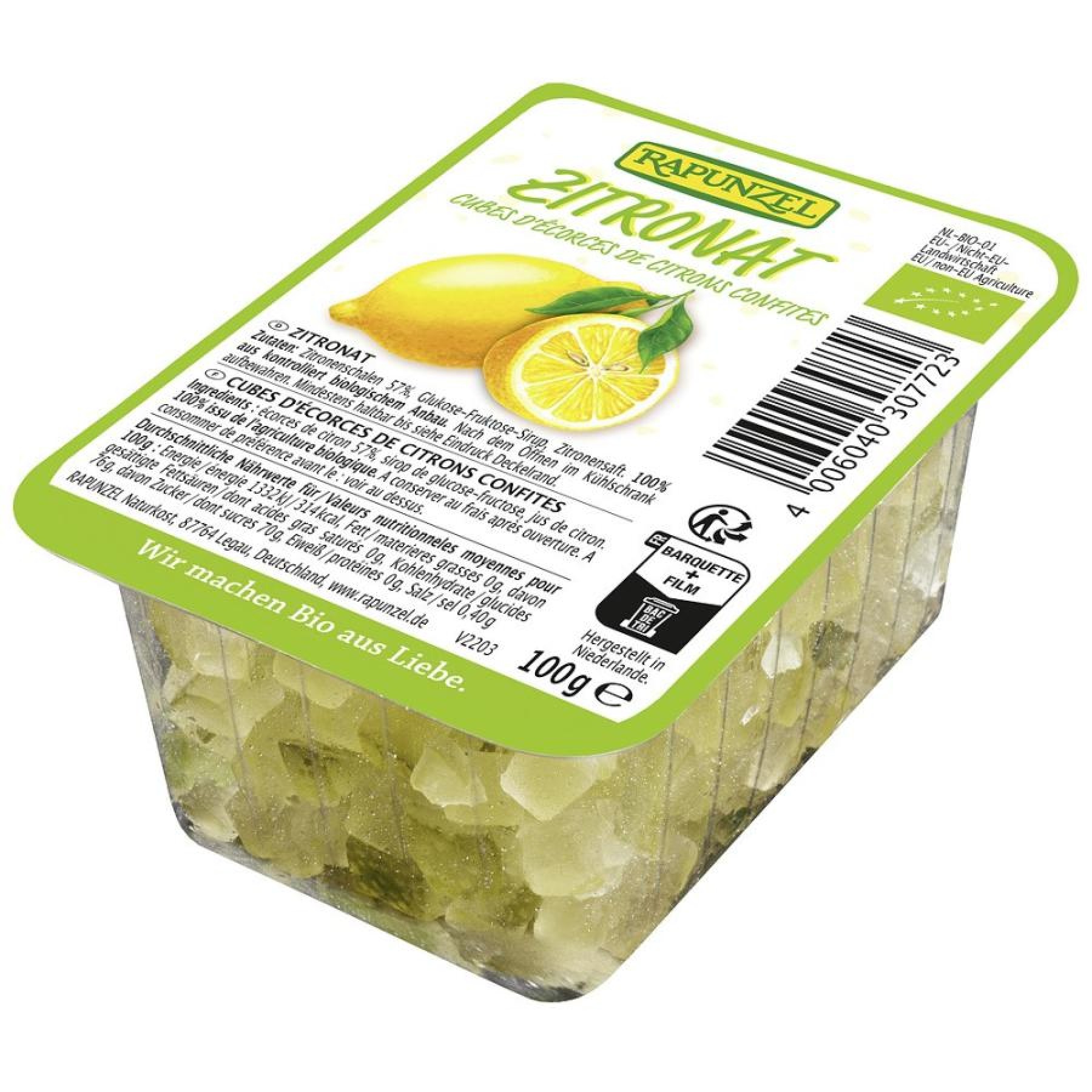 Coaja de lamaie bio confiata - 100 g