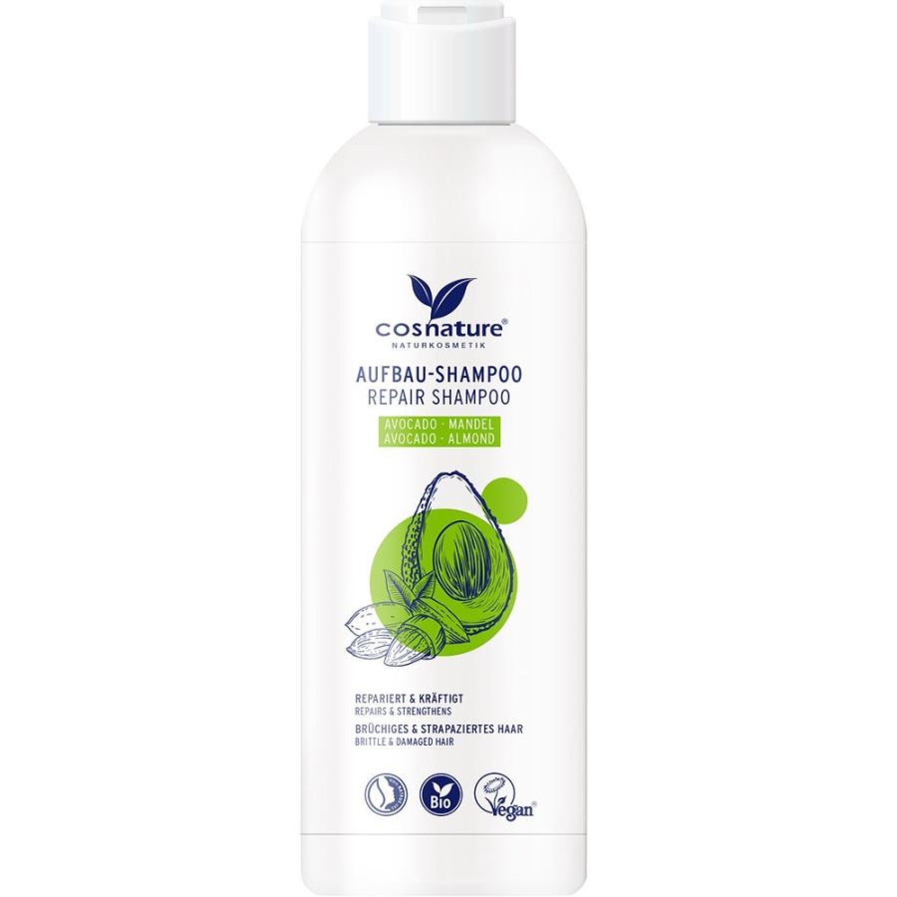 Sampon reparator cu avocado bio si migdale - 250 g