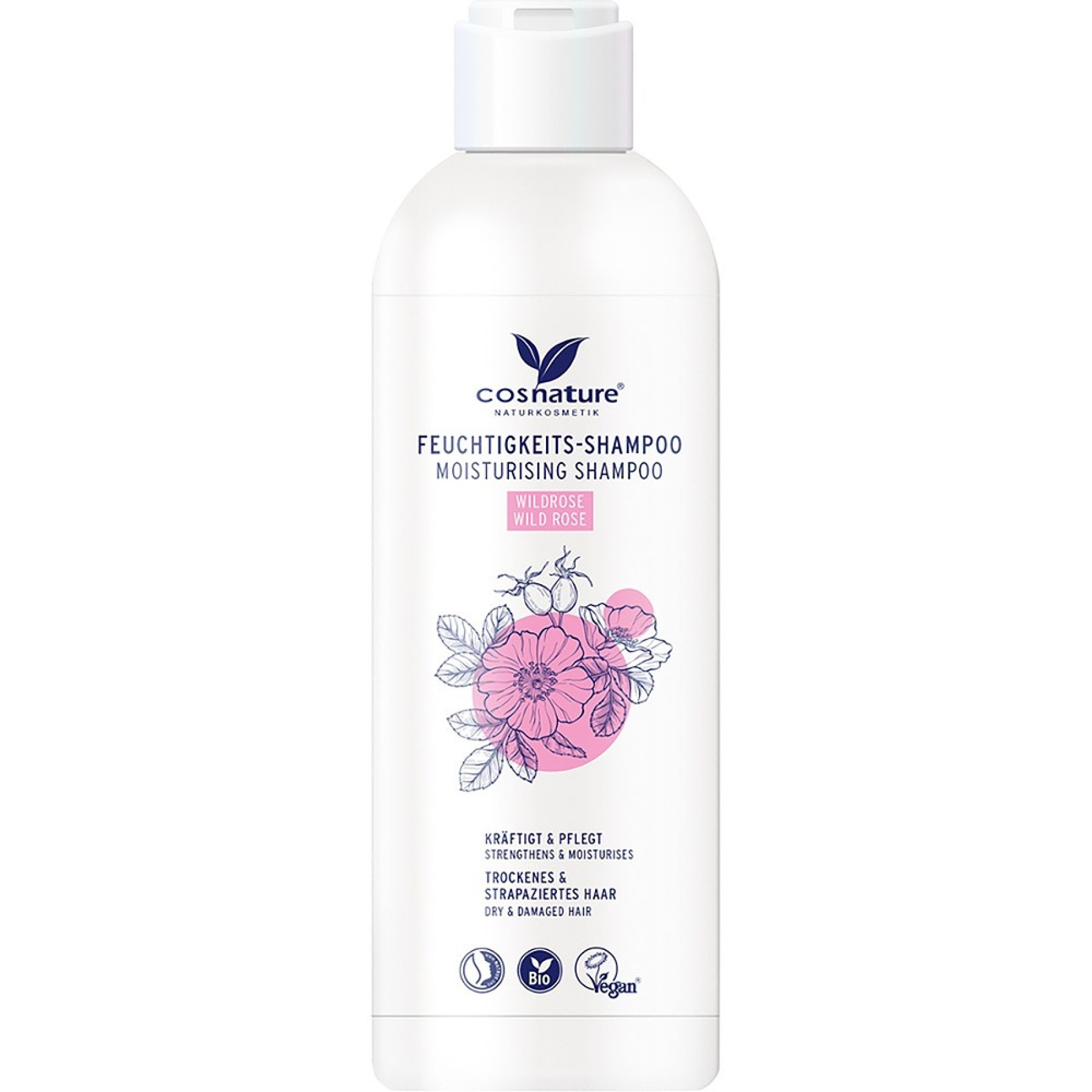 Sampon hidratant cu trandafir salbatic bio - 250 ml
