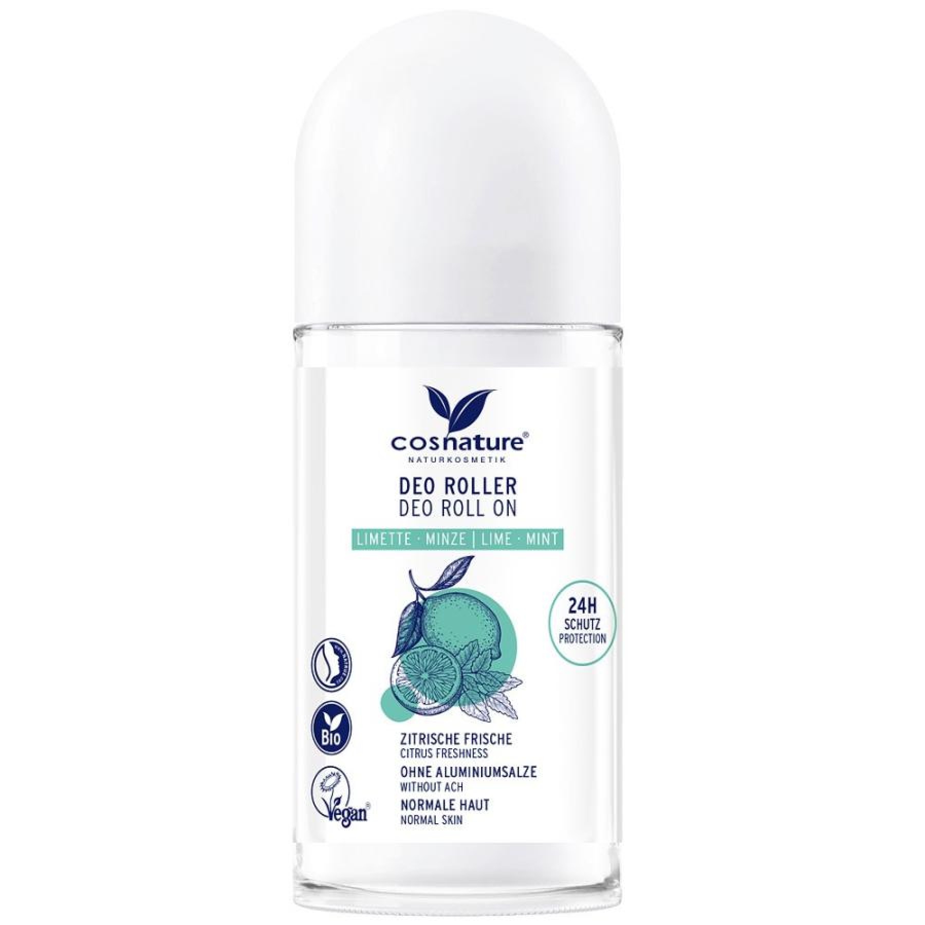 Roll-on cu lime bio si menta fara aluminiu - 50 ml