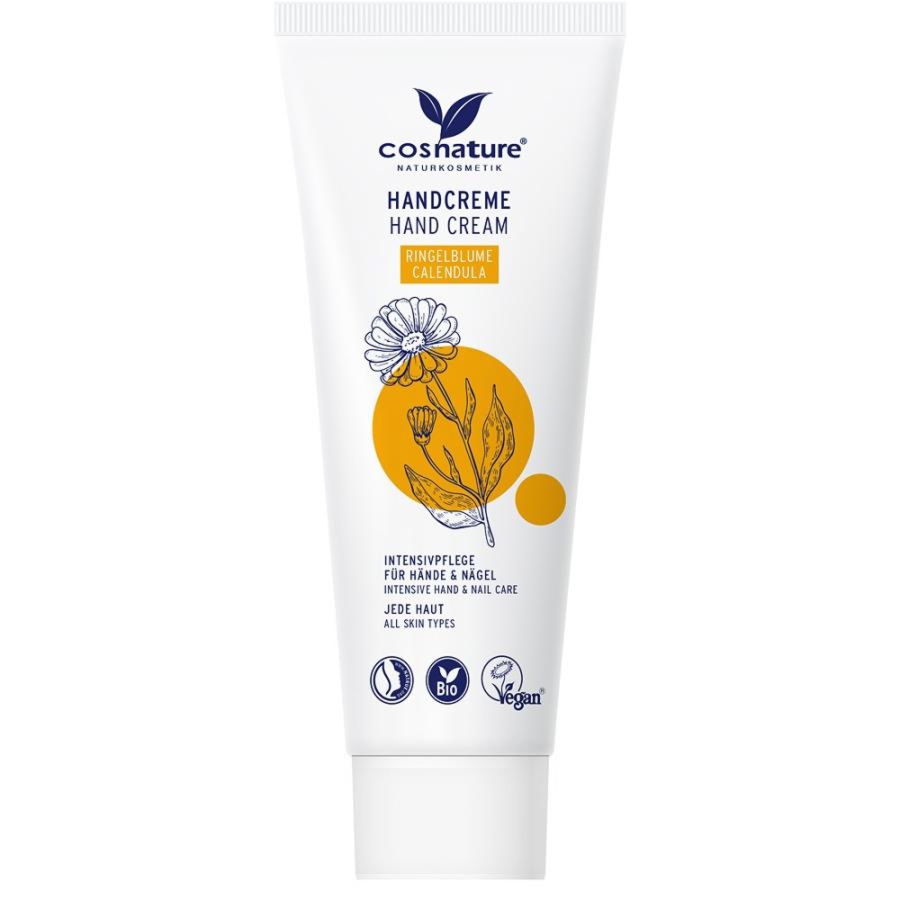 Crema de maini cu galbenele bio - 75 ml