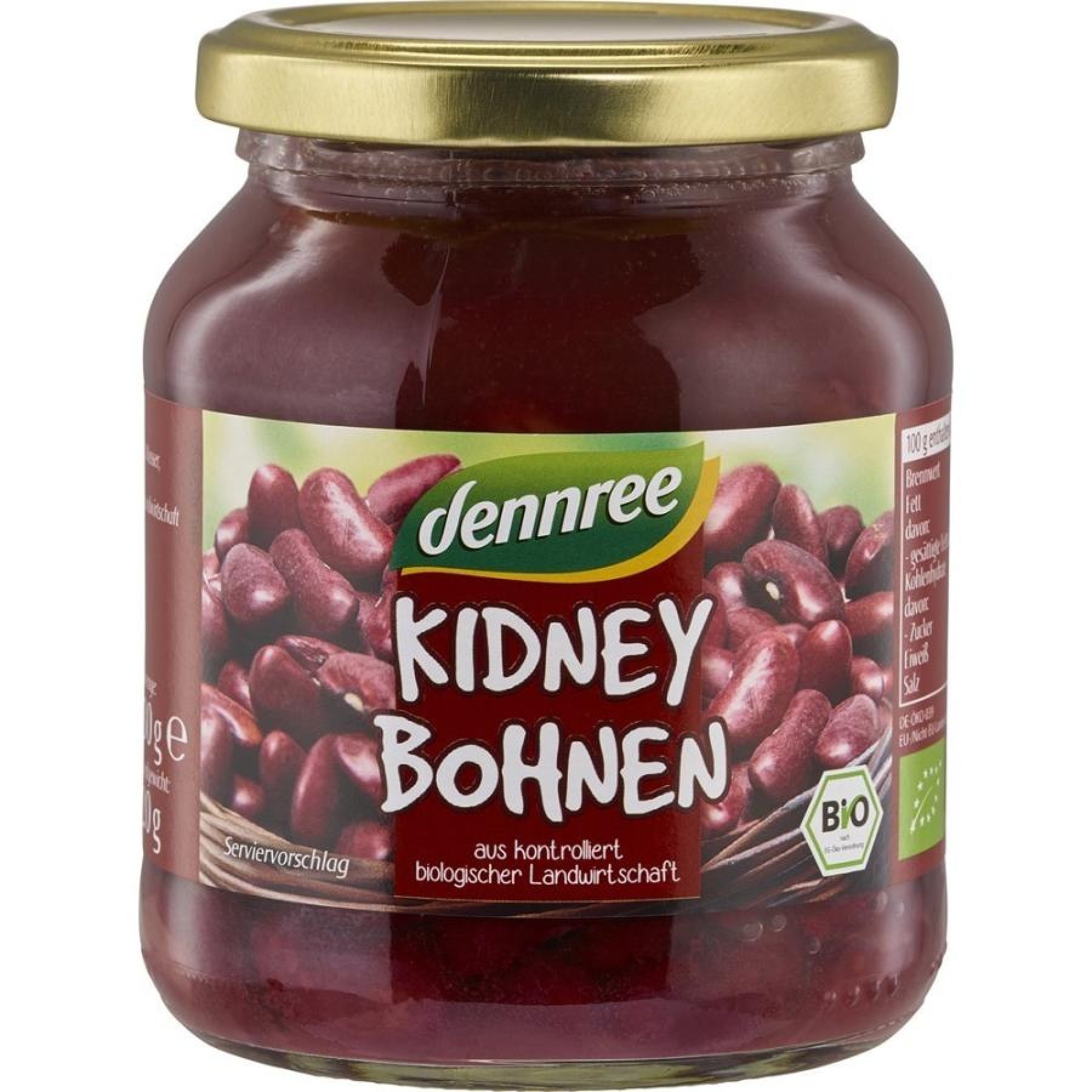 Fasole Kidney bio la borcan - 360 g