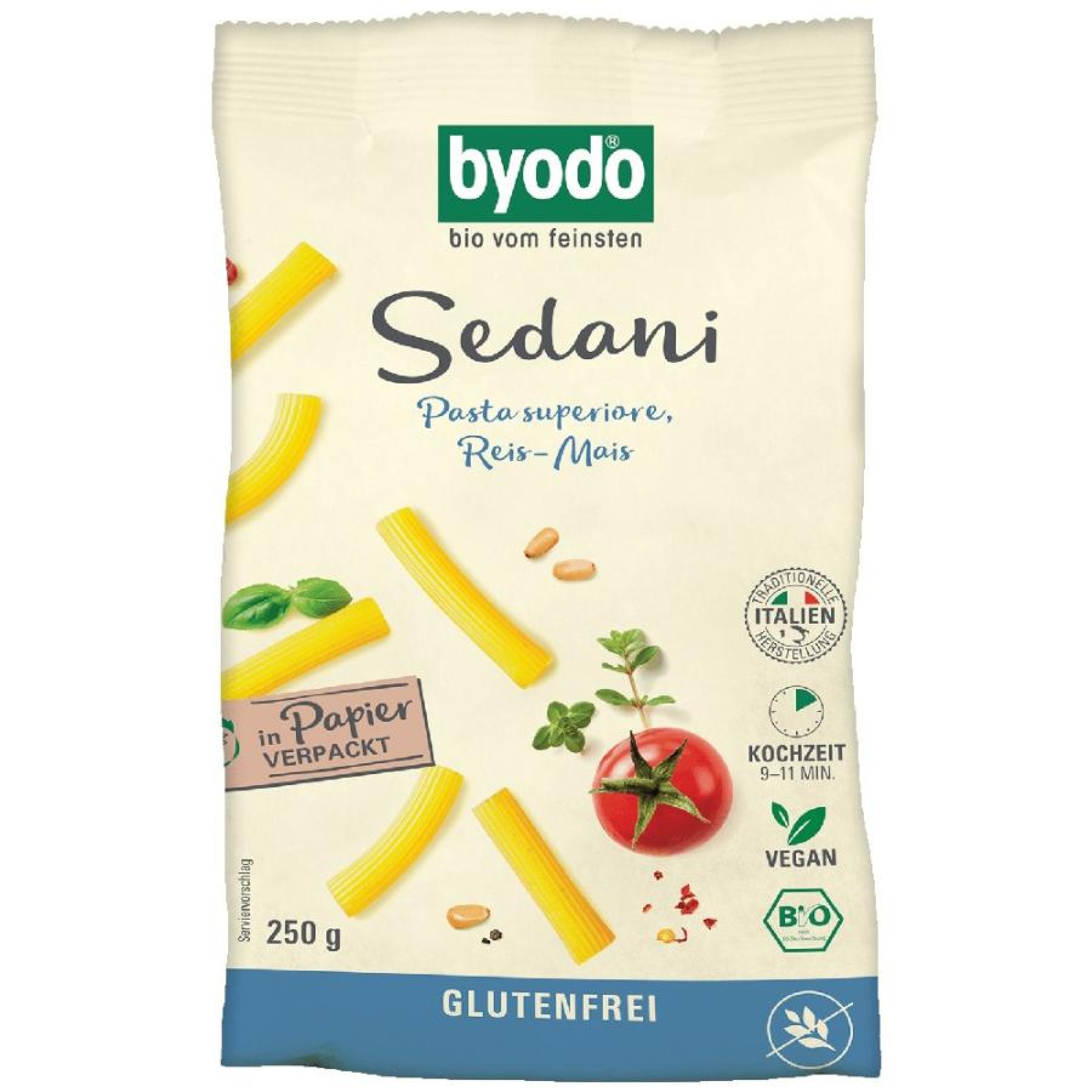 Paste bio sedani din porumb si orez fara gluten, eco - 250 g