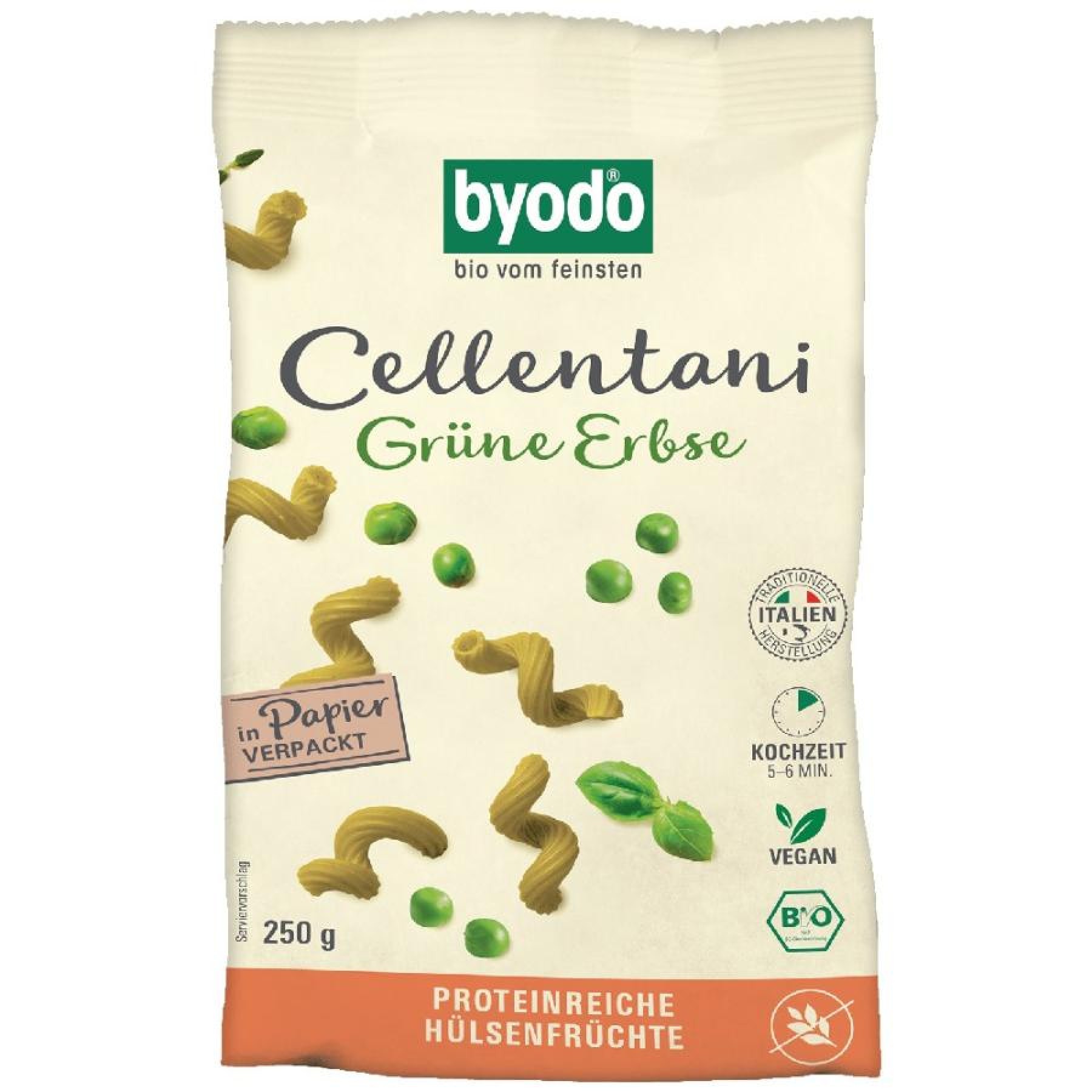 Paste din mazare verde fara gluten, eco - 250 g