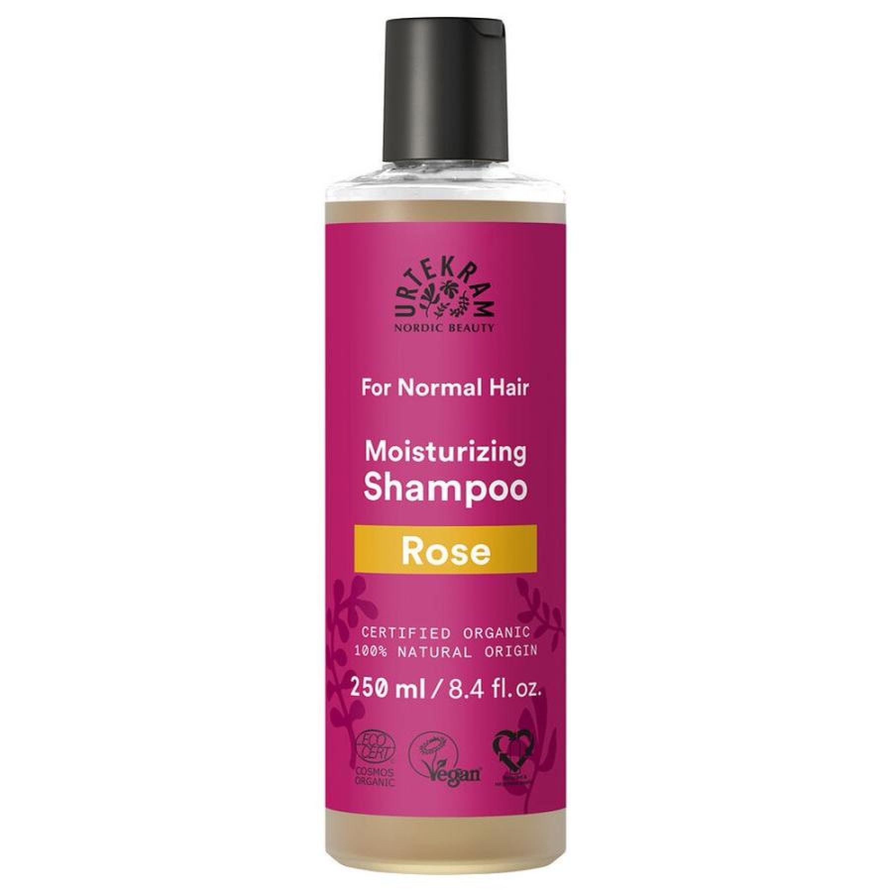 Sampon cu trandafir bio pentru par normal - 250 ml