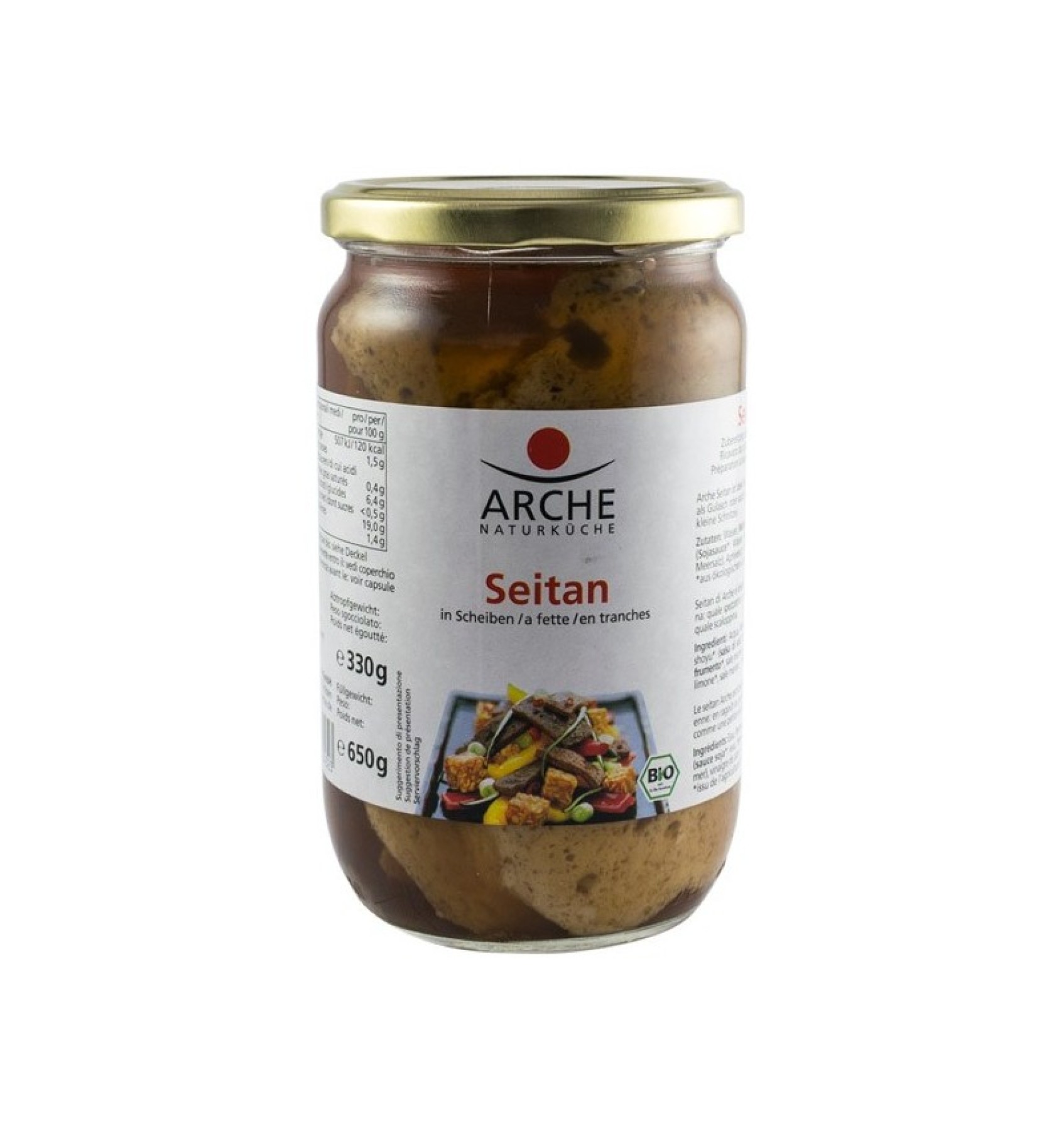 Seitan BIO felii, 650g/330g