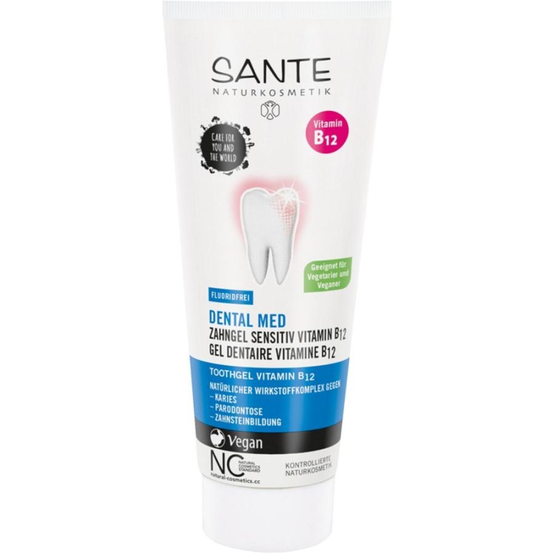 Gel pentru dinti sensibili cu vitamina B12 fara fluor - 75 ml