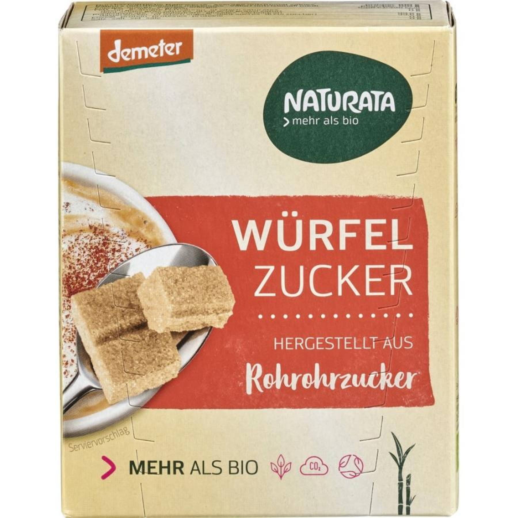 Cuburi de zahar din trestie bio - 500 g