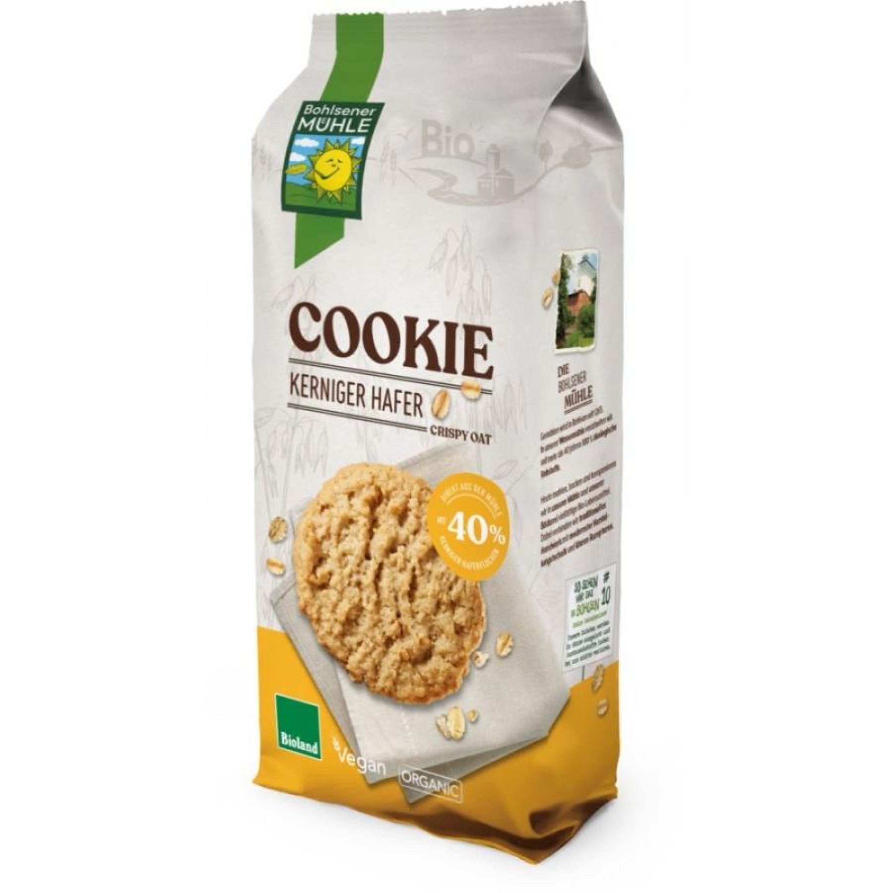 Biscuiti bio din ovaz - 175 g
