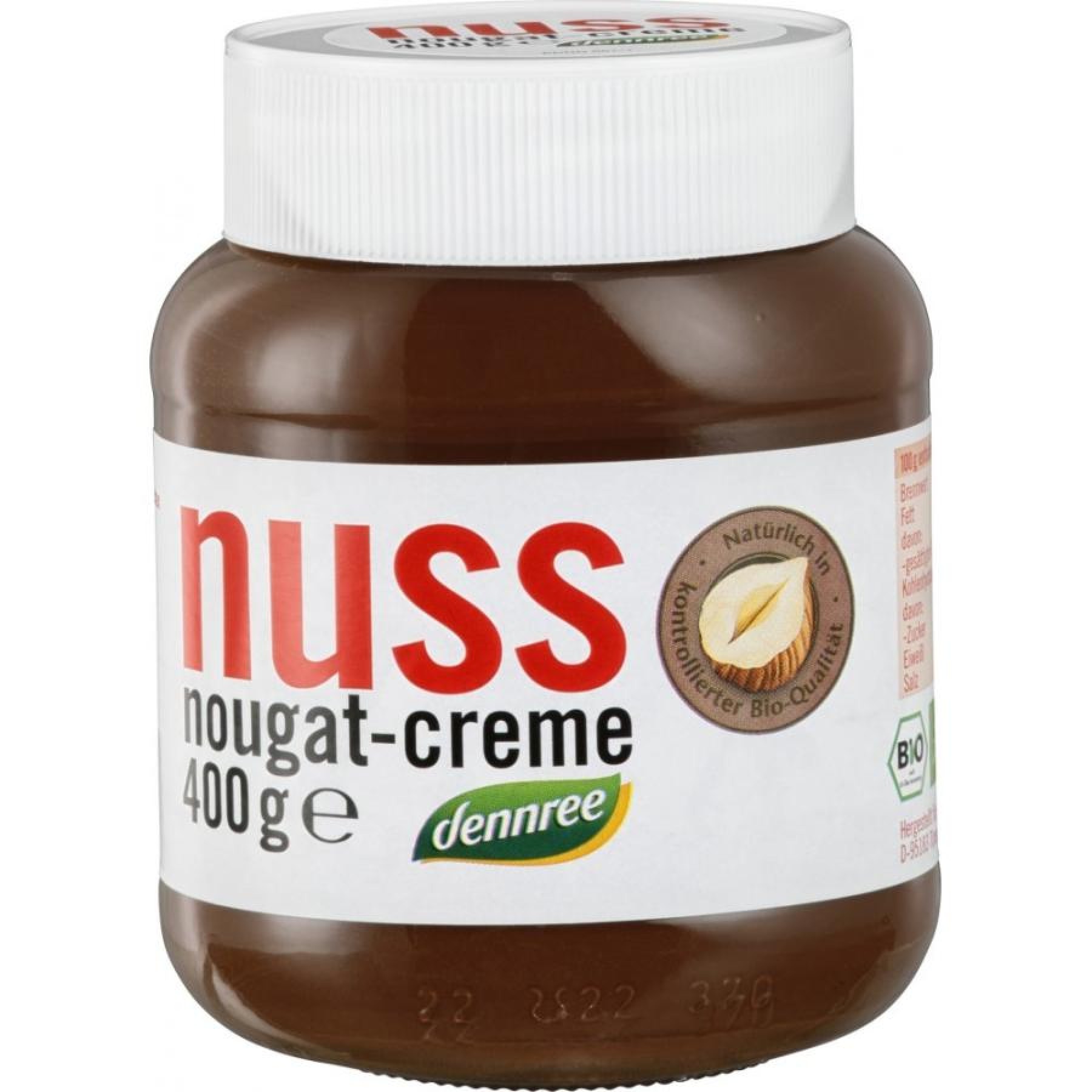 Crema de ciocolata cu alune Nuss-Nougat, eco - 400 g