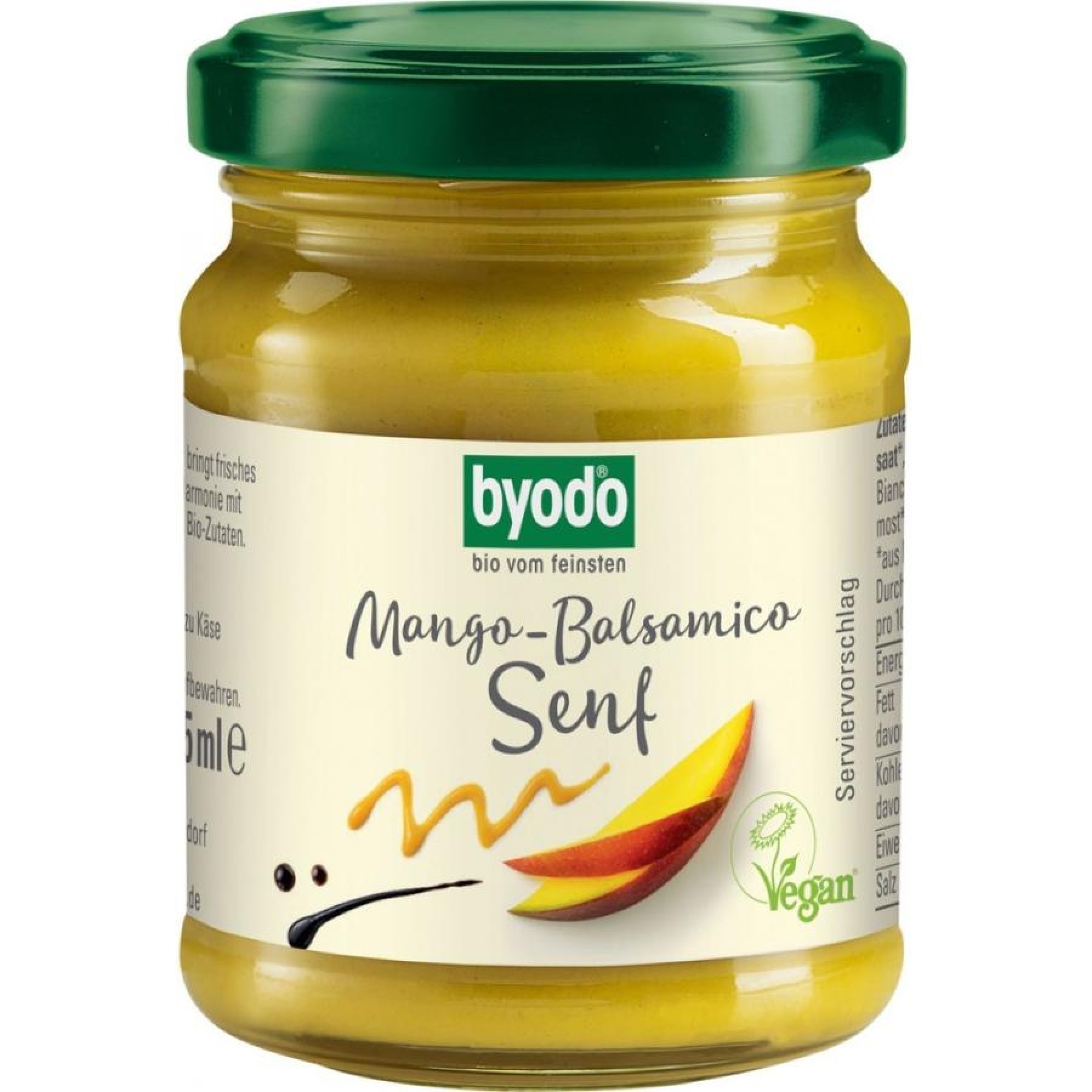 Mustar cu mango si otet balsamic fara gluten, eco - 125 ml
