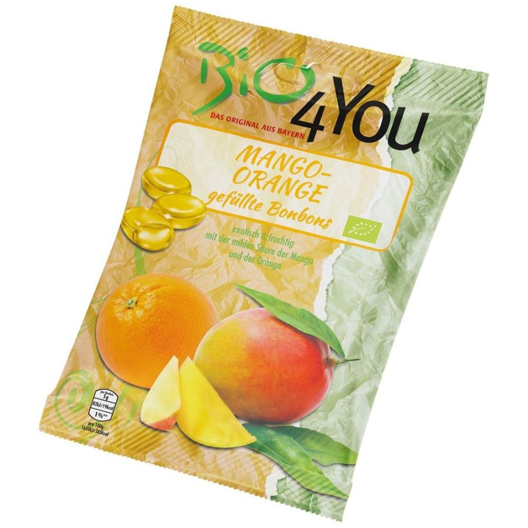Dropsuri bio cu mango si portocale 75gr Bio 4 You