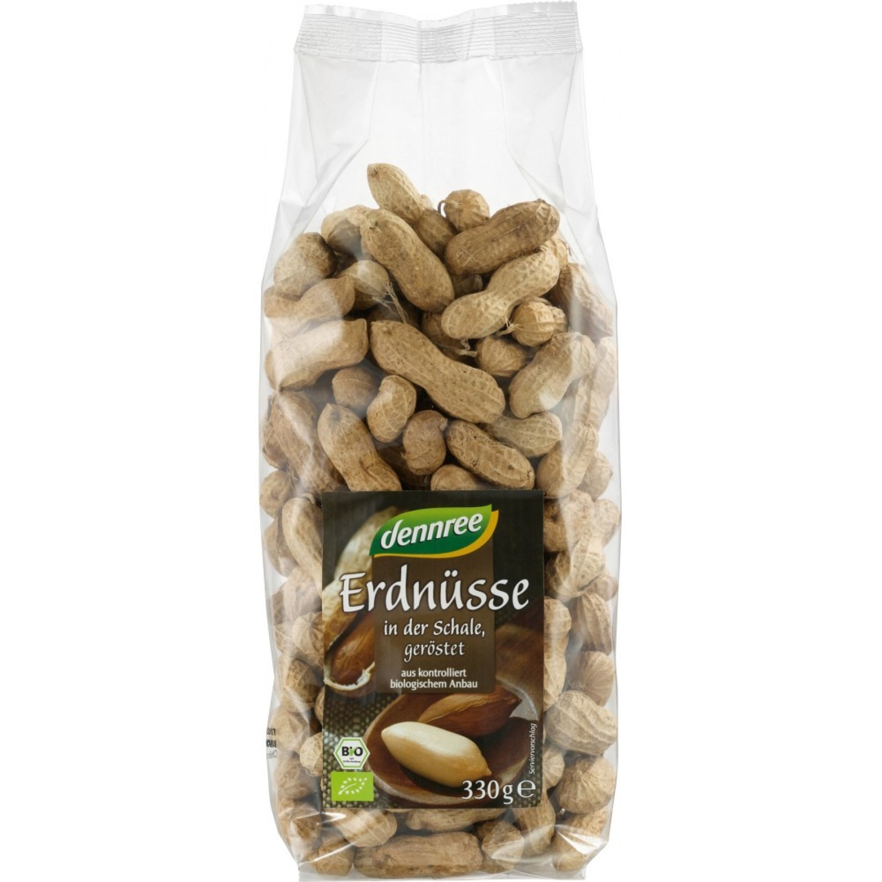 Arahide bio prajite cu coaja - 330 g