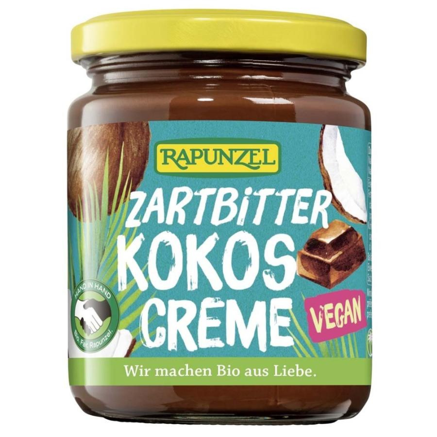 Crema de ciocolata amaruie cu cocos bio - 250 g